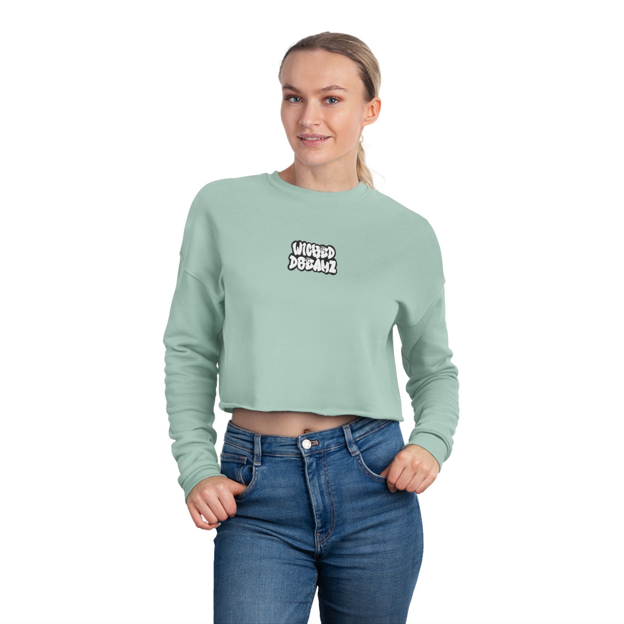 Wicked Dreamz Cropped Sweatshirt - Chill Vibes, Casual Style, Gift for Friends, Trendy Fashion