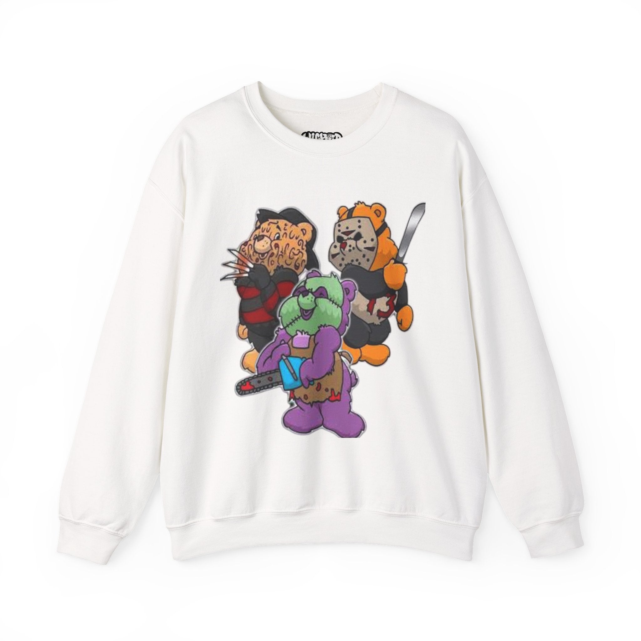 Scare bears Crewneck Sweatshirt, Fun Casualwear, Fall Fashion, Gift for Horror Fans, Cozy and Unique
