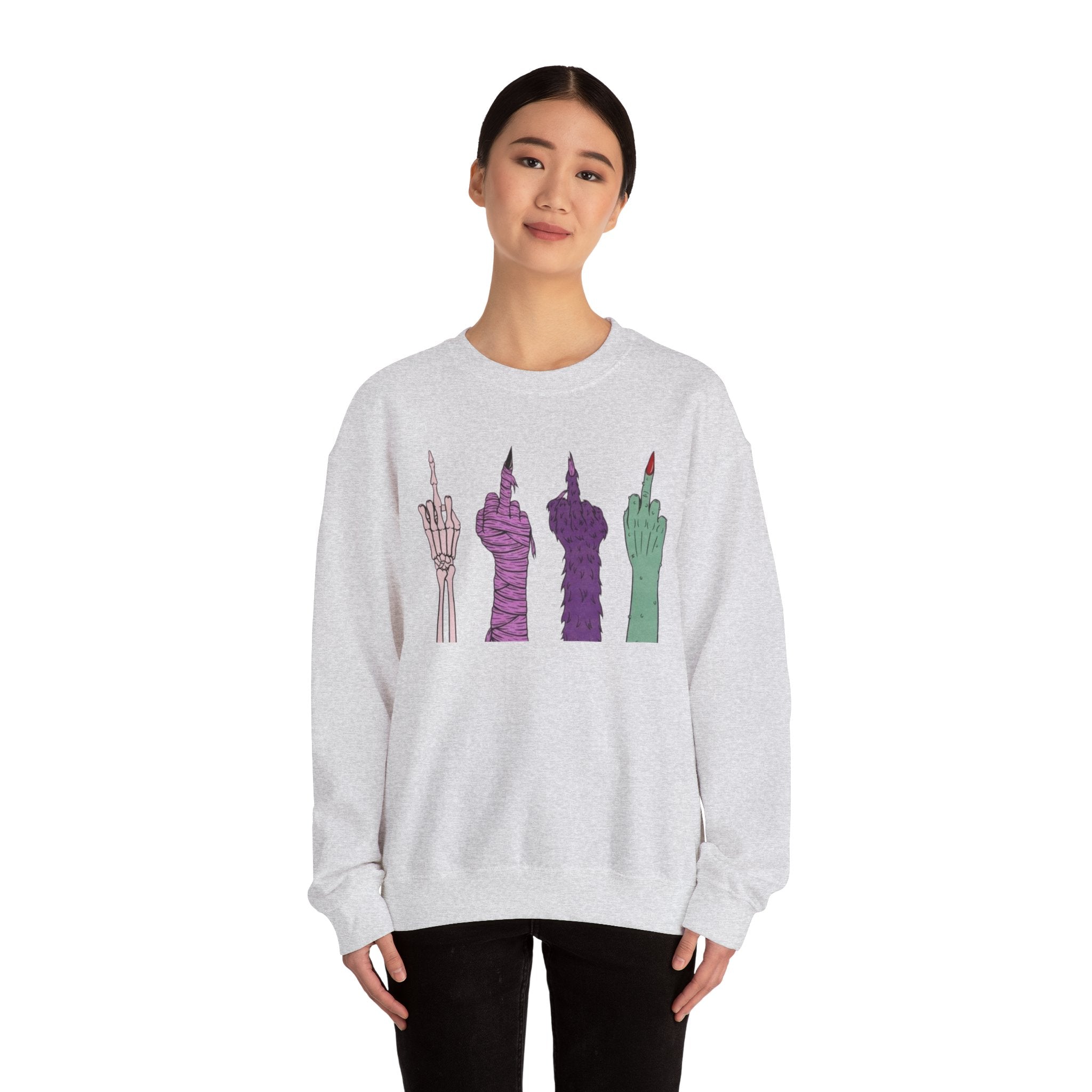 Artistic Skeleton Crewneck Sweatshirt, Unique Graphic Sweatshirt, Trendy Unisex Pullover, Statement Apparel, Casual Streetwear