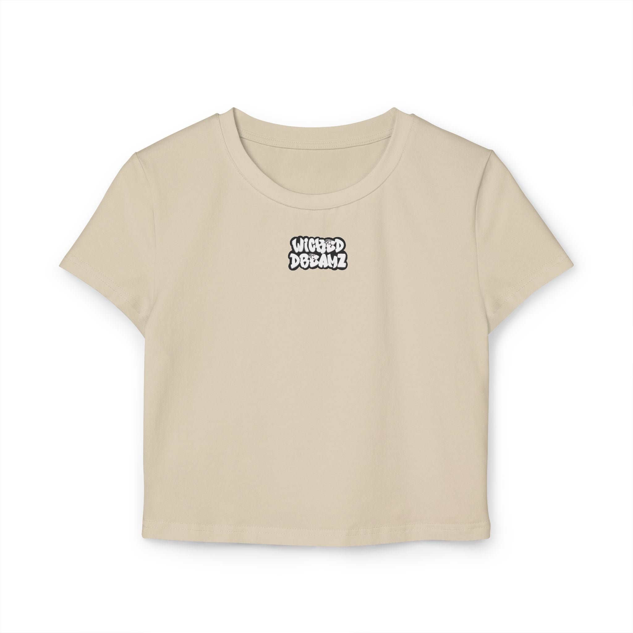 Wicked Dreams Women's Baby Tee, Cute Graphic Crop Top, Casual Summer Shirt, Gift for Her, Trendy Weekend Wear