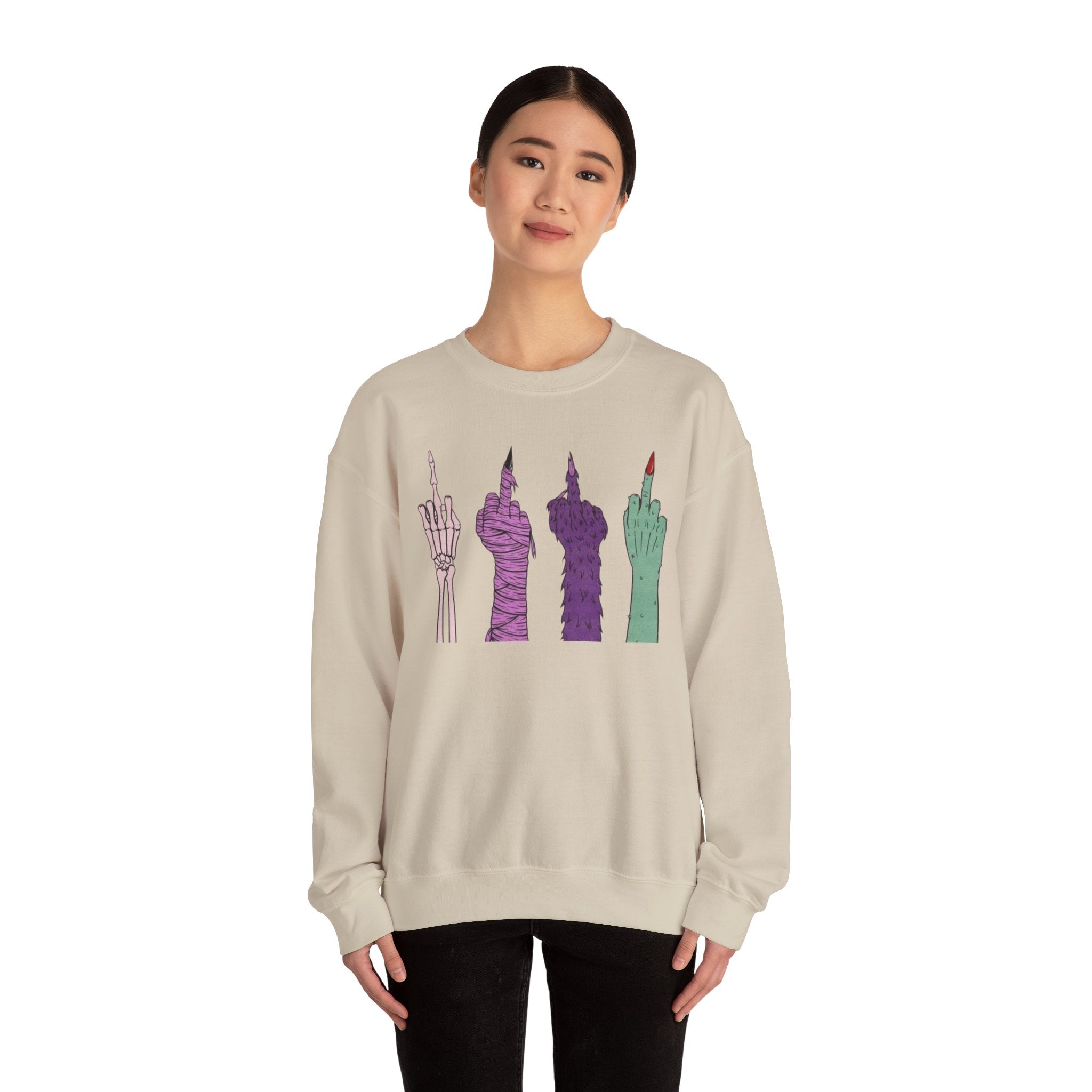 Artistic Skeleton Crewneck Sweatshirt, Unique Graphic Sweatshirt, Trendy Unisex Pullover, Statement Apparel, Casual Streetwear