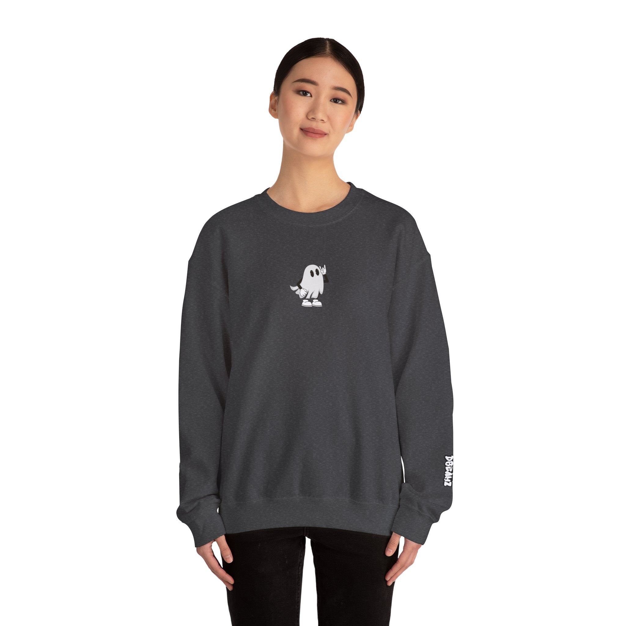 Wicked Cool Ghost Sweatshirt | Halloween Style, Cozy Crewneck, Unisex Fashion, Perfect Gift for Spooky Season, Trendy Streetwear