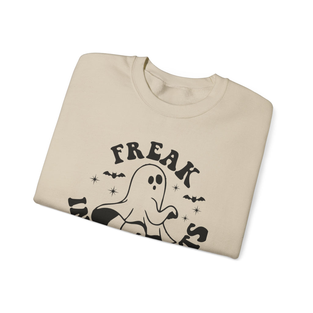 Ghostly Humor Crewneck Sweatshirt: Perfect for Halloween, Cozy Nights, Casual Wear, Ghost Lover Gift, Spooky Season Apparel