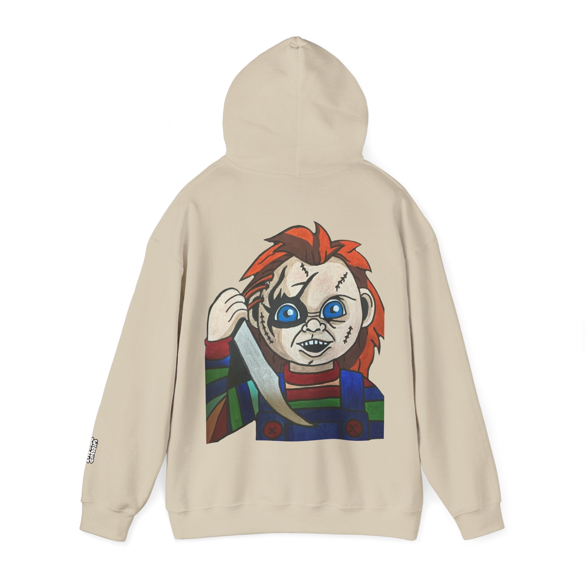 Chucky Graphic Hoodie, Unisex Sweatshirt, Horror Movie Apparel, Gift for Horror Fans, Spooky Season Fashion