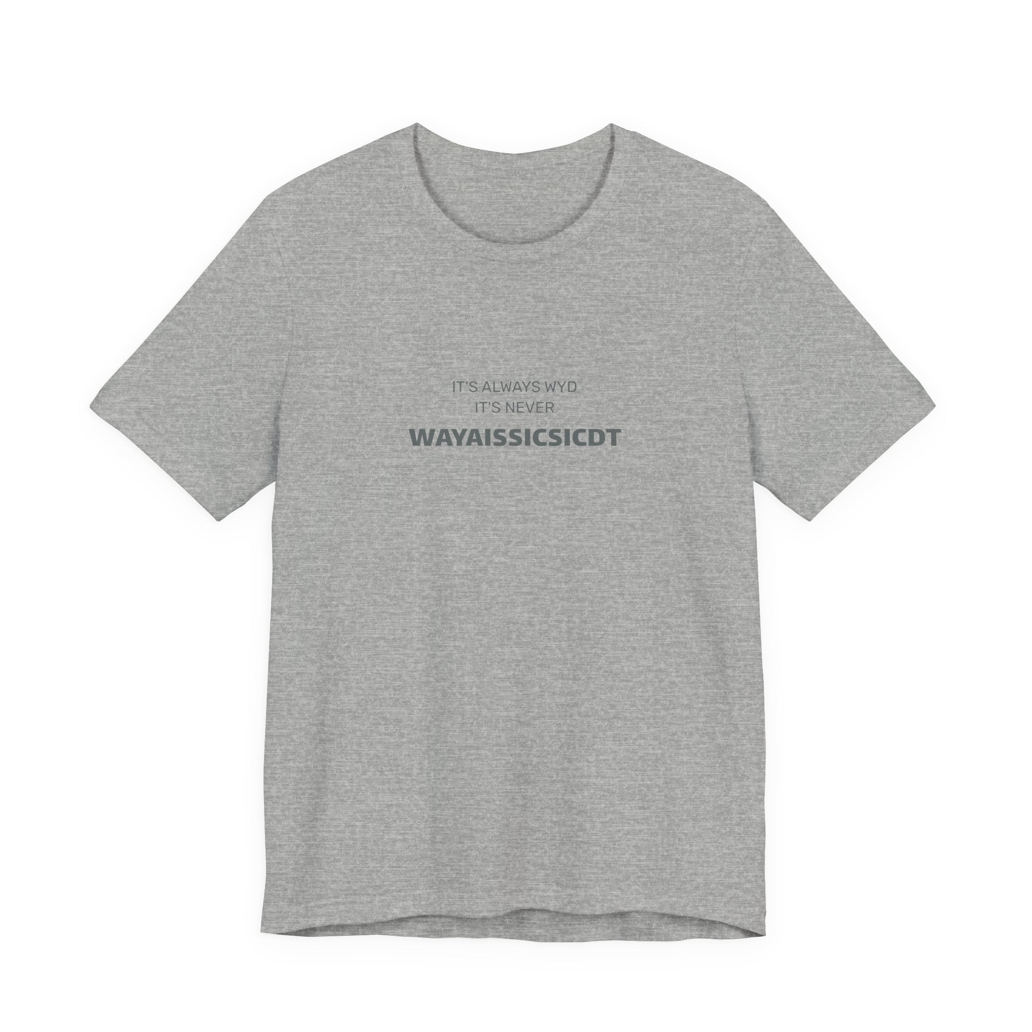 Where are you Unisex Jersey Tee - Perfect Gift for Friends, Casual Wear, Birthdays, Anniversaries, Humor Merch, Everyday Comfort