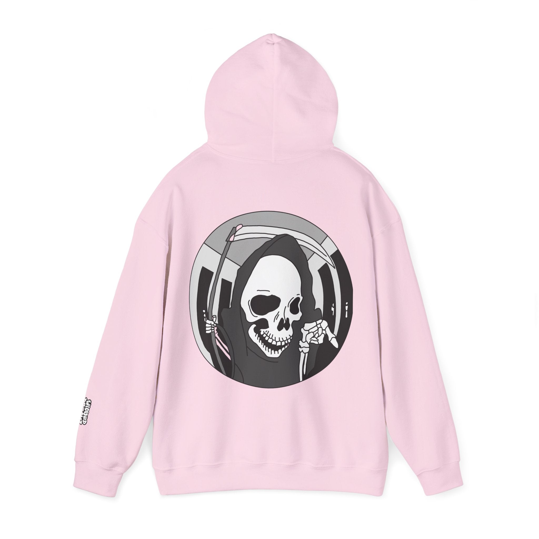 Gothic Grim Reaper Hoodie, Cozy Unisex Sweatshirt for Alternative Fashion Lovers, Perfect for Halloween & Casual Wear