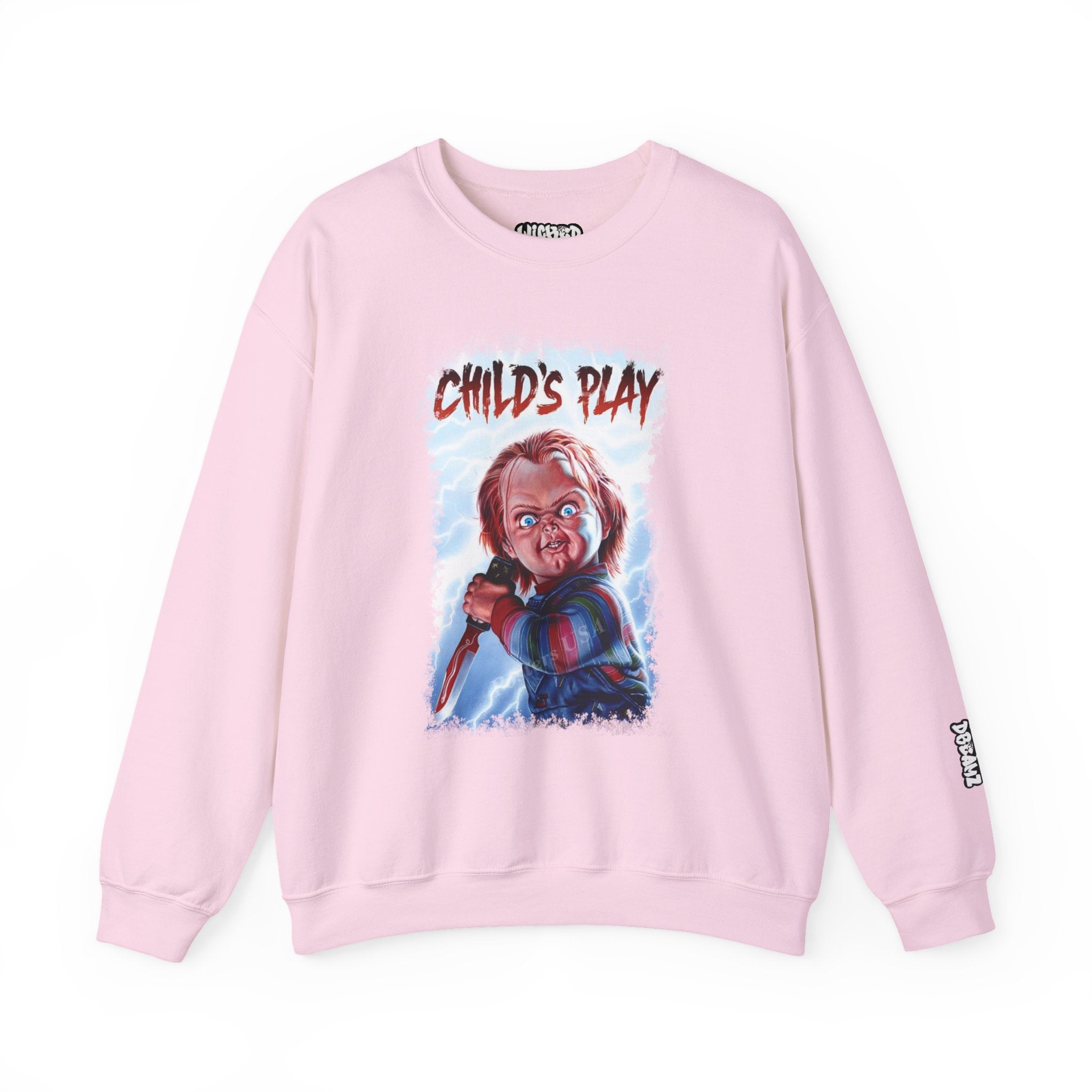 Child’s Play Horror Sweatshirt, Unisex Crewneck, Chucky Movie Merchandise, Halloween Gift, Cozy Horror Apparel