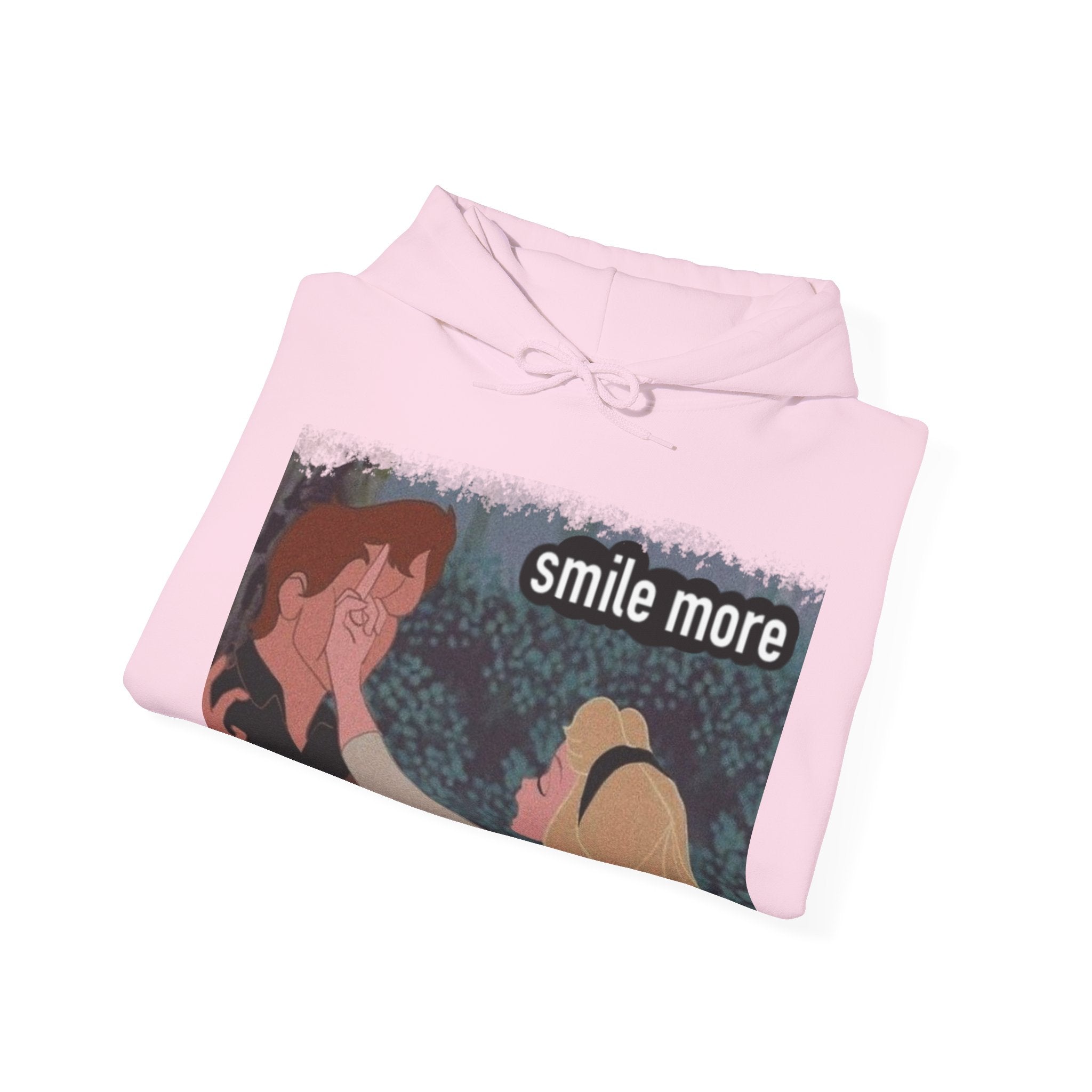 Smile more Unisex Inspirational Hoodie, Cozy Sweatshirt for Everyday Wear, Great for Gifts, Perfect for Birthdays, Self-Care and Motivation