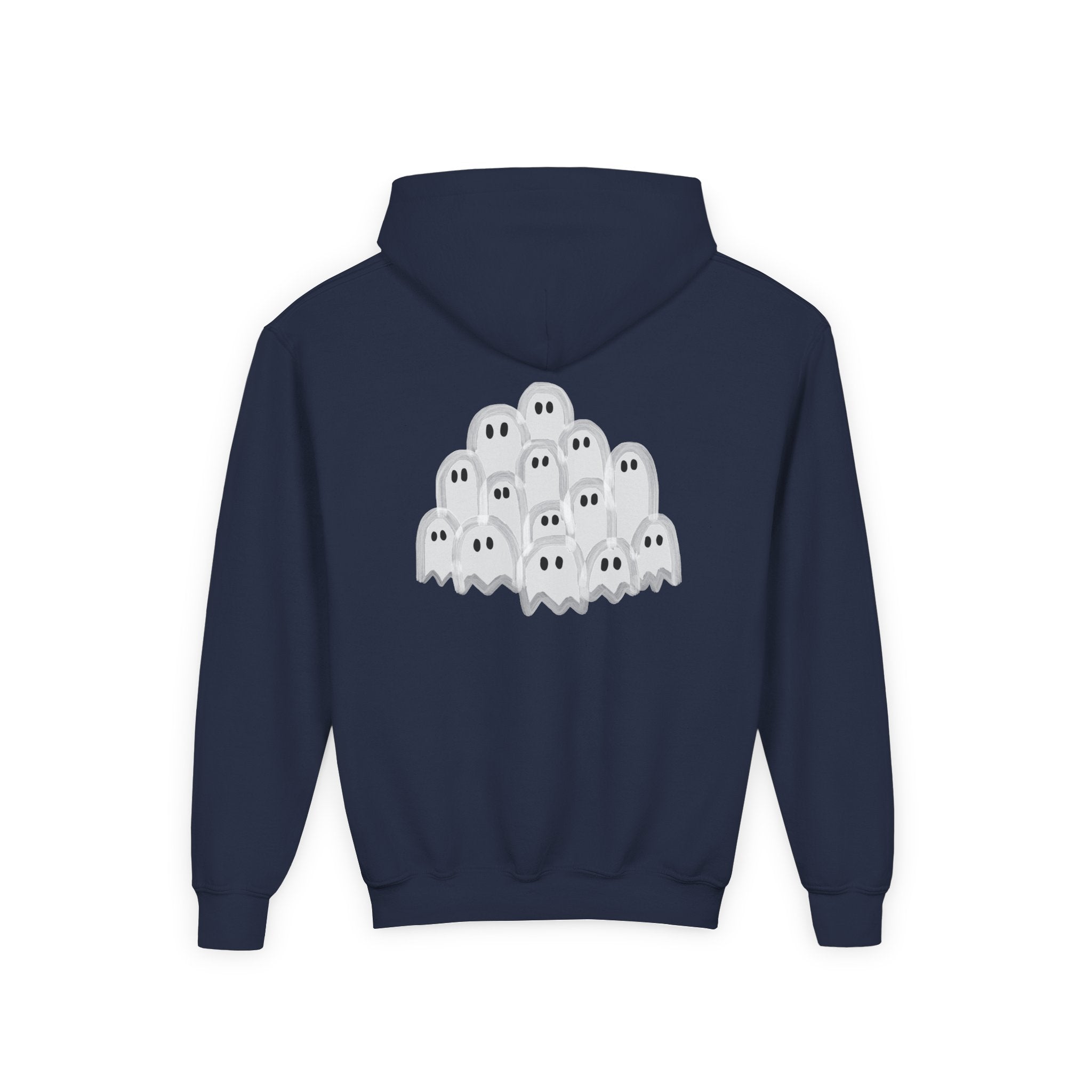 Youth Ghostly Fun Sweatshirt, Halloween Hoodie, Kids Pullover, Trick or Treat, Cozy Boo Apparel, Spooky Season Style
