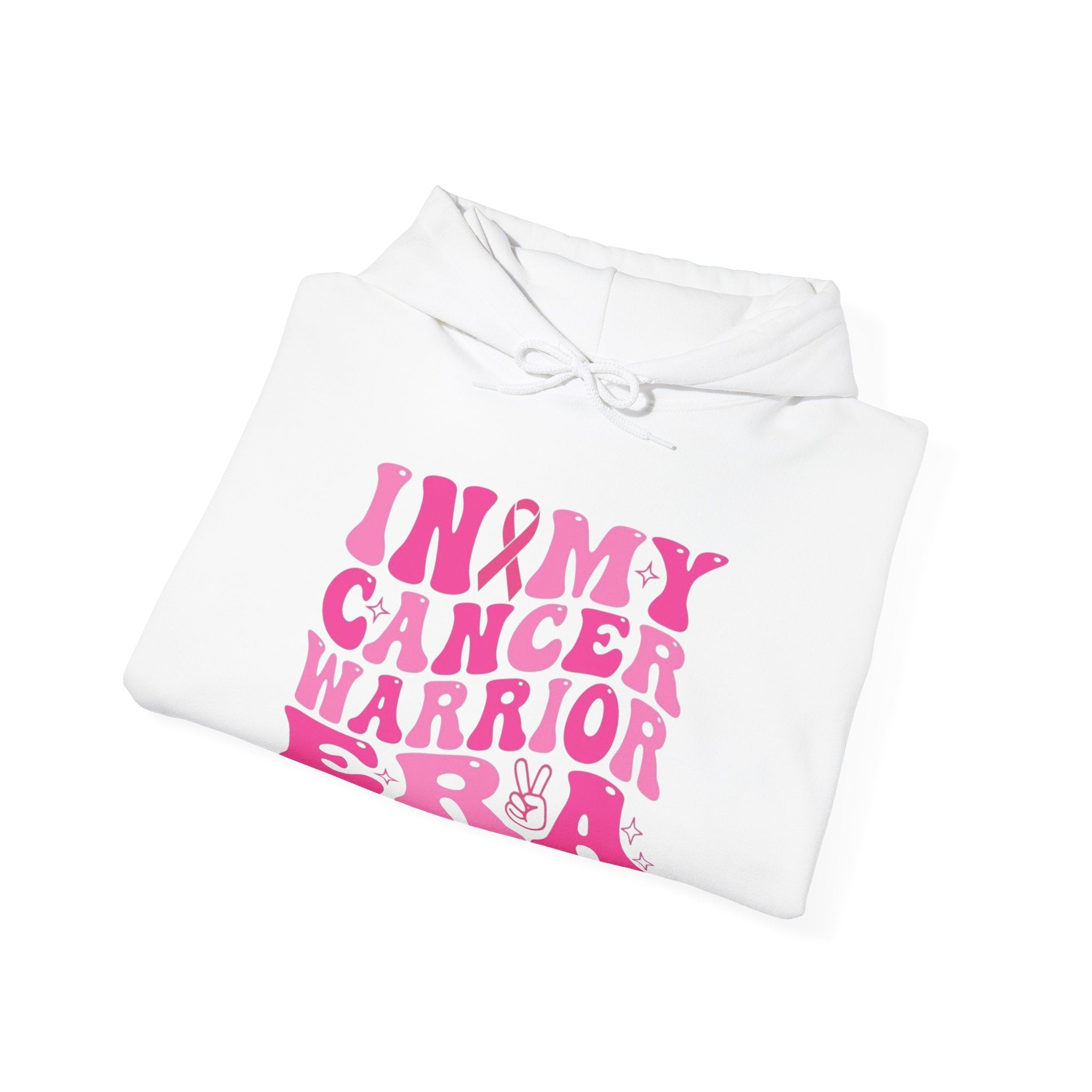 Pink Cancer Warrior Hoodie | Unisex Heavy Blend™ Hooded Sweatshirt for Support, Awareness, Gifts, October Events, Comfortable Wear