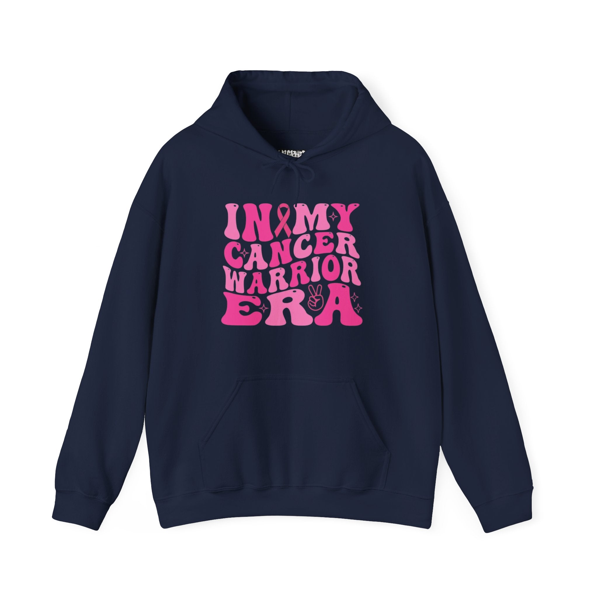 Pink Cancer Warrior Hoodie | Unisex Heavy Blend™ Hooded Sweatshirt for Support, Awareness, Gifts, October Events, Comfortable Wear