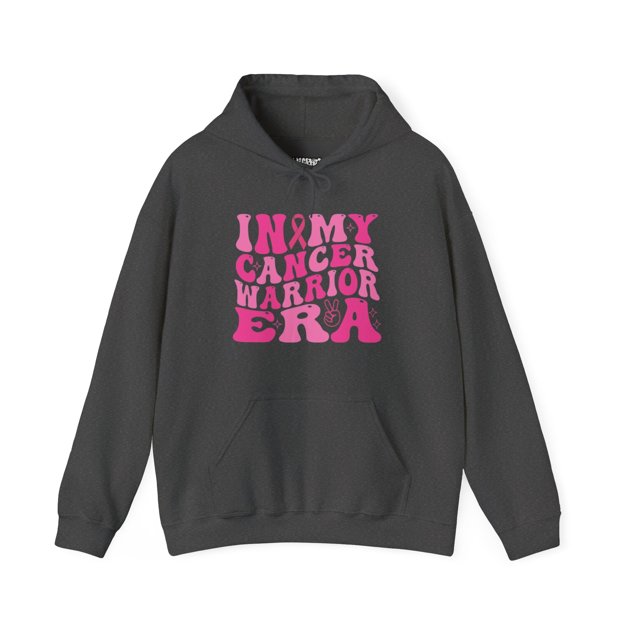 Pink Cancer Warrior Hoodie | Unisex Heavy Blend™ Hooded Sweatshirt for Support, Awareness, Gifts, October Events, Comfortable Wear