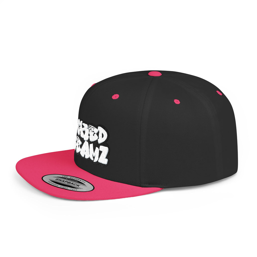 Wicked Dreamz Snapback Hat, Trendy Flat Bill Cap for Street Style, Unisex Urban Fashion, Perfect Gift for Hip-Hop Lovers, Casual Wear