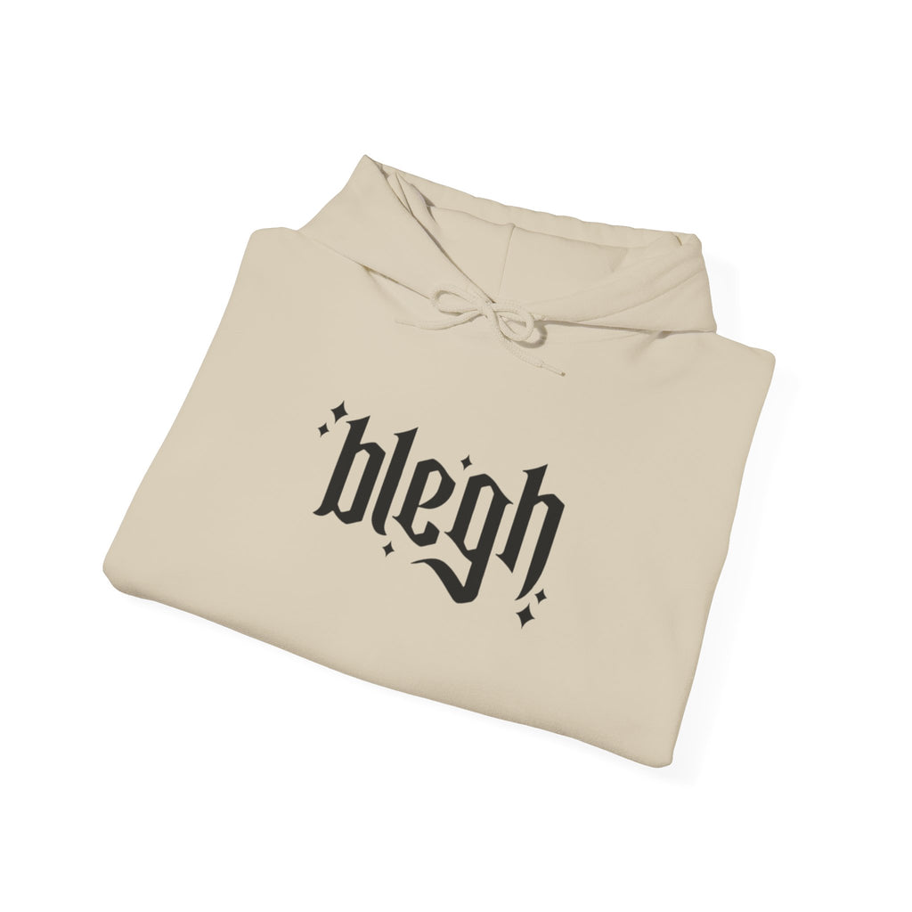 Blegh Unisex Hooded Sweatshirt | Casual Streetwear, Graphic Hoodie, Gift for Friends, Cozy Wear, Trendy Fashion