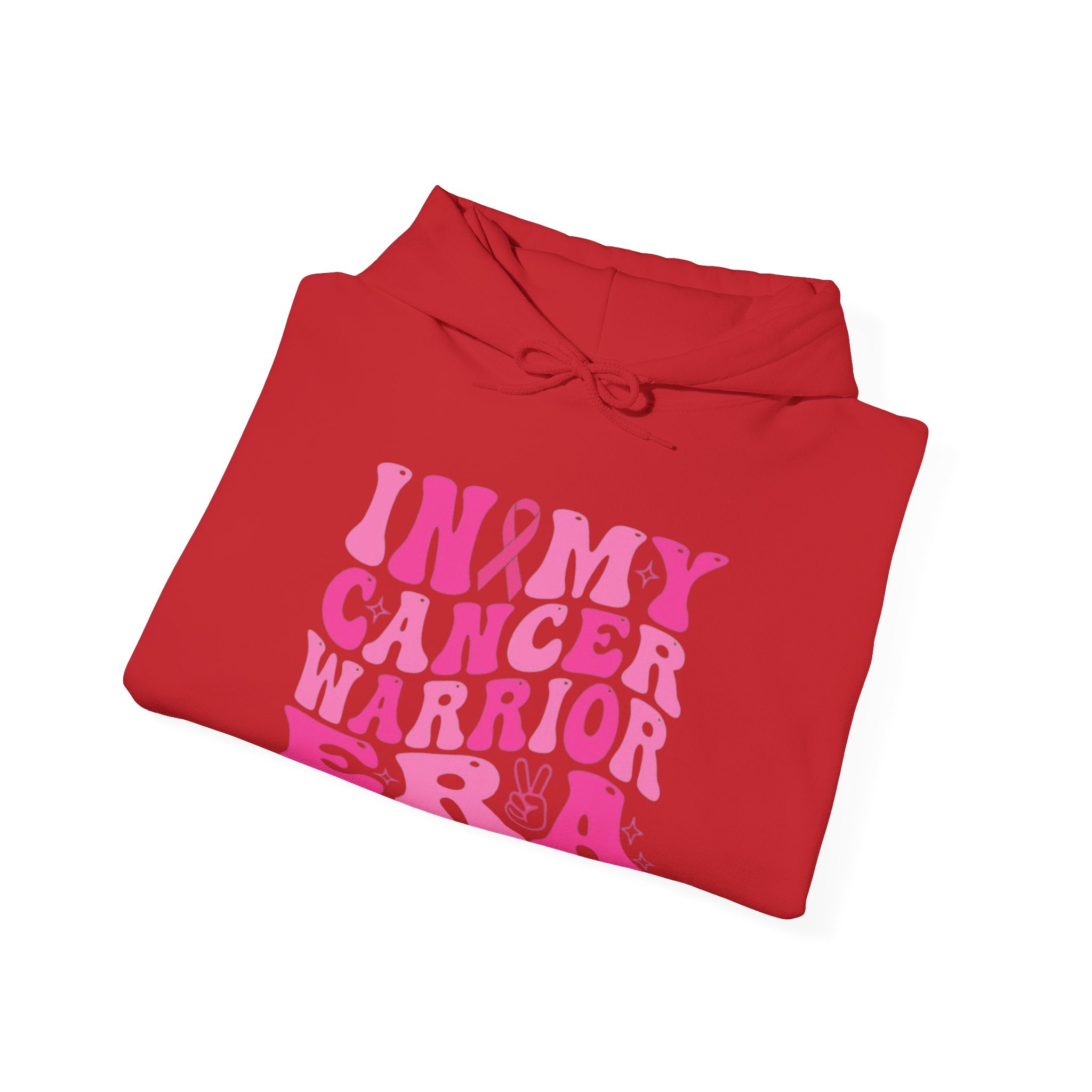 Pink Cancer Warrior Hoodie | Unisex Heavy Blend™ Hooded Sweatshirt for Support, Awareness, Gifts, October Events, Comfortable Wear