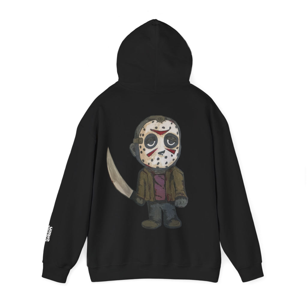 Cute Horror Character Hoodie, Fun Unisex Sweatshirt, Perfect for Halloween, Movie Nights, Casual Style, Gift for Film Lovers