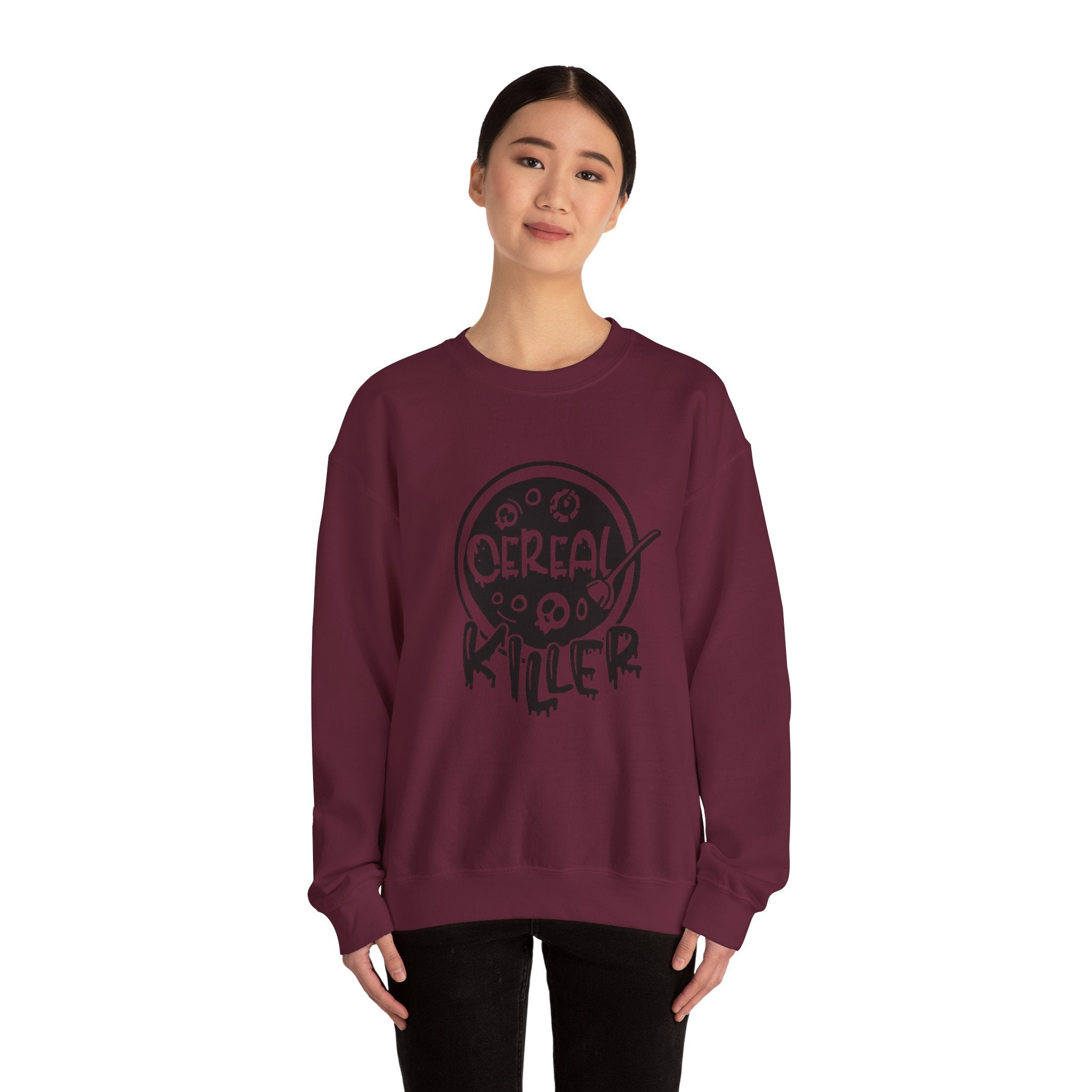 Cereal Killer Crewneck Sweatshirt, Funny Gift, Halloween Sweatshirt, Unisex Sweatshirt, Casual Wear, Trendy Apparel