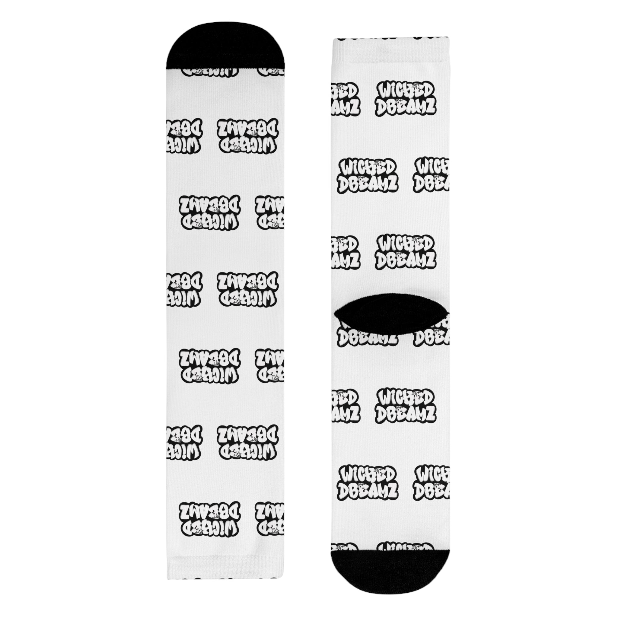 Wicked Domain Sublimation Crew Socks, Fun Casual Socks, Gift for Sock Lovers, Unique Statement Socks, Ideal for Everyday Wear
