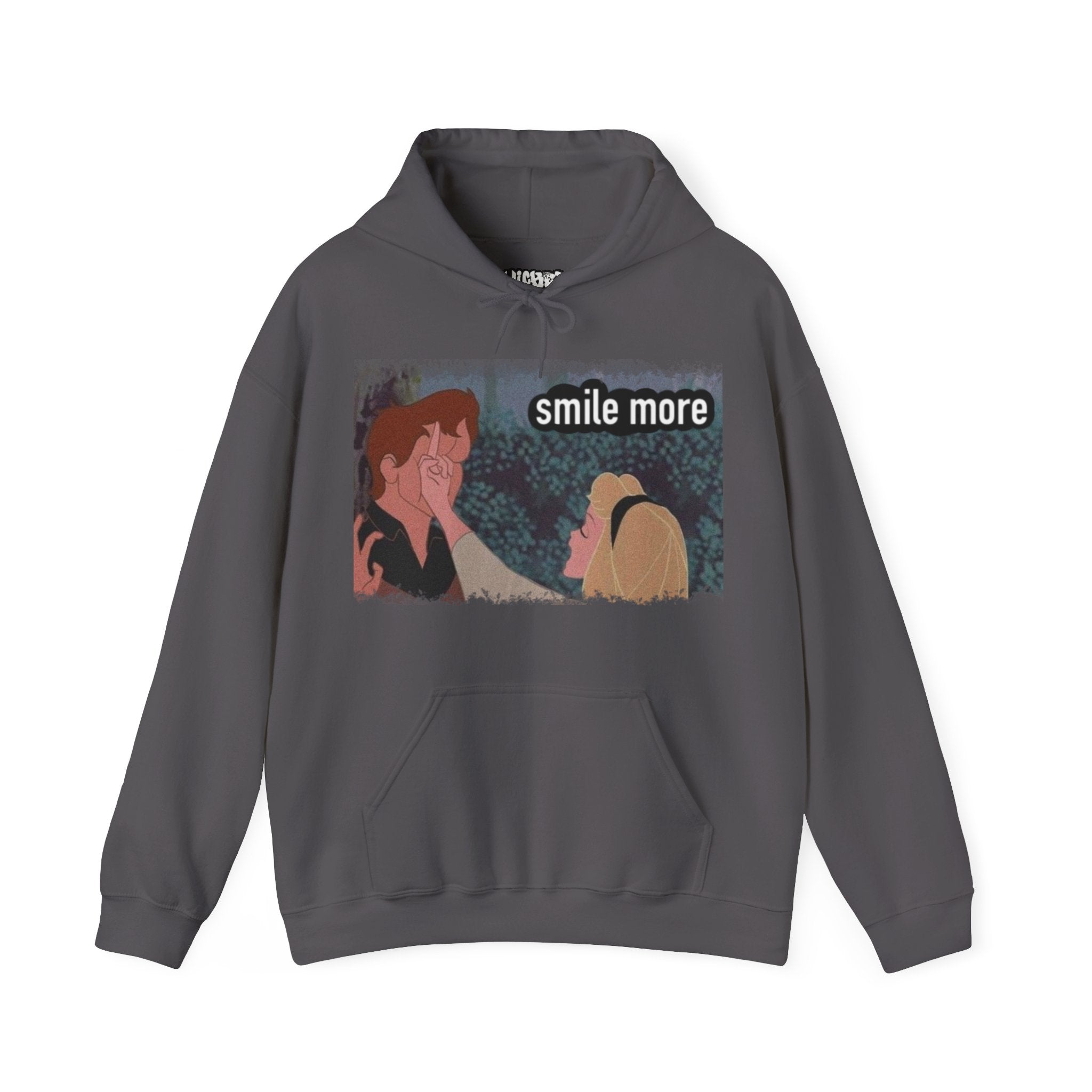 Smile more Unisex Inspirational Hoodie, Cozy Sweatshirt for Everyday Wear, Great for Gifts, Perfect for Birthdays, Self-Care and Motivation