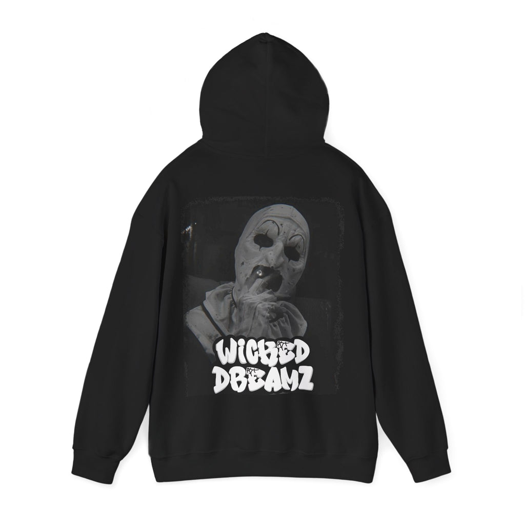 Art the clown Unisex Hoodie - Cozy Streetwear, Horror Fans Gift, Sweatshirt for Every Occasion, Unique Graphic Design, Halloween Apparel