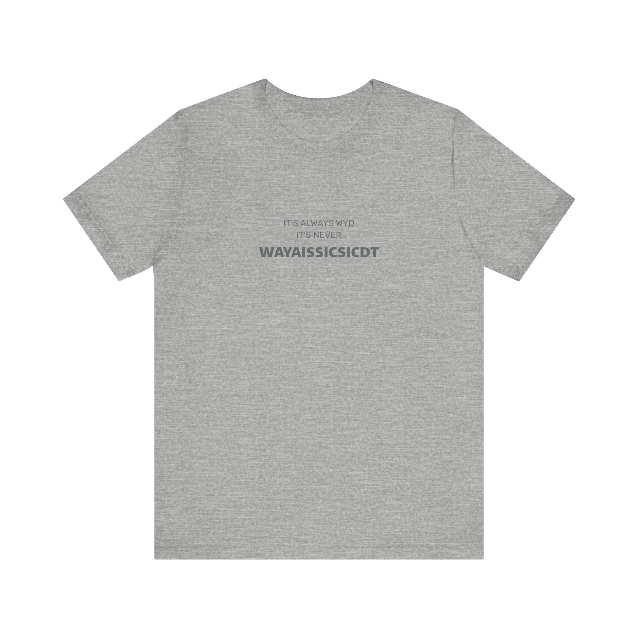 Where are you Unisex Jersey Tee - Perfect Gift for Friends, Casual Wear, Birthdays, Anniversaries, Humor Merch, Everyday Comfort