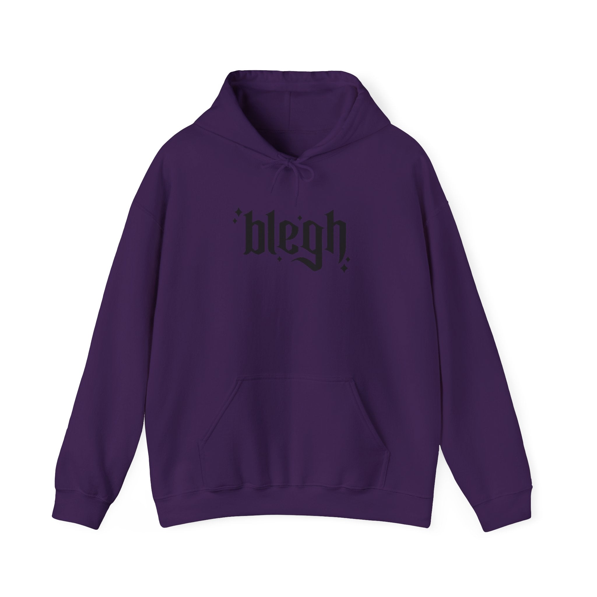 Blegh Unisex Hooded Sweatshirt | Casual Streetwear, Graphic Hoodie, Gift for Friends, Cozy Wear, Trendy Fashion