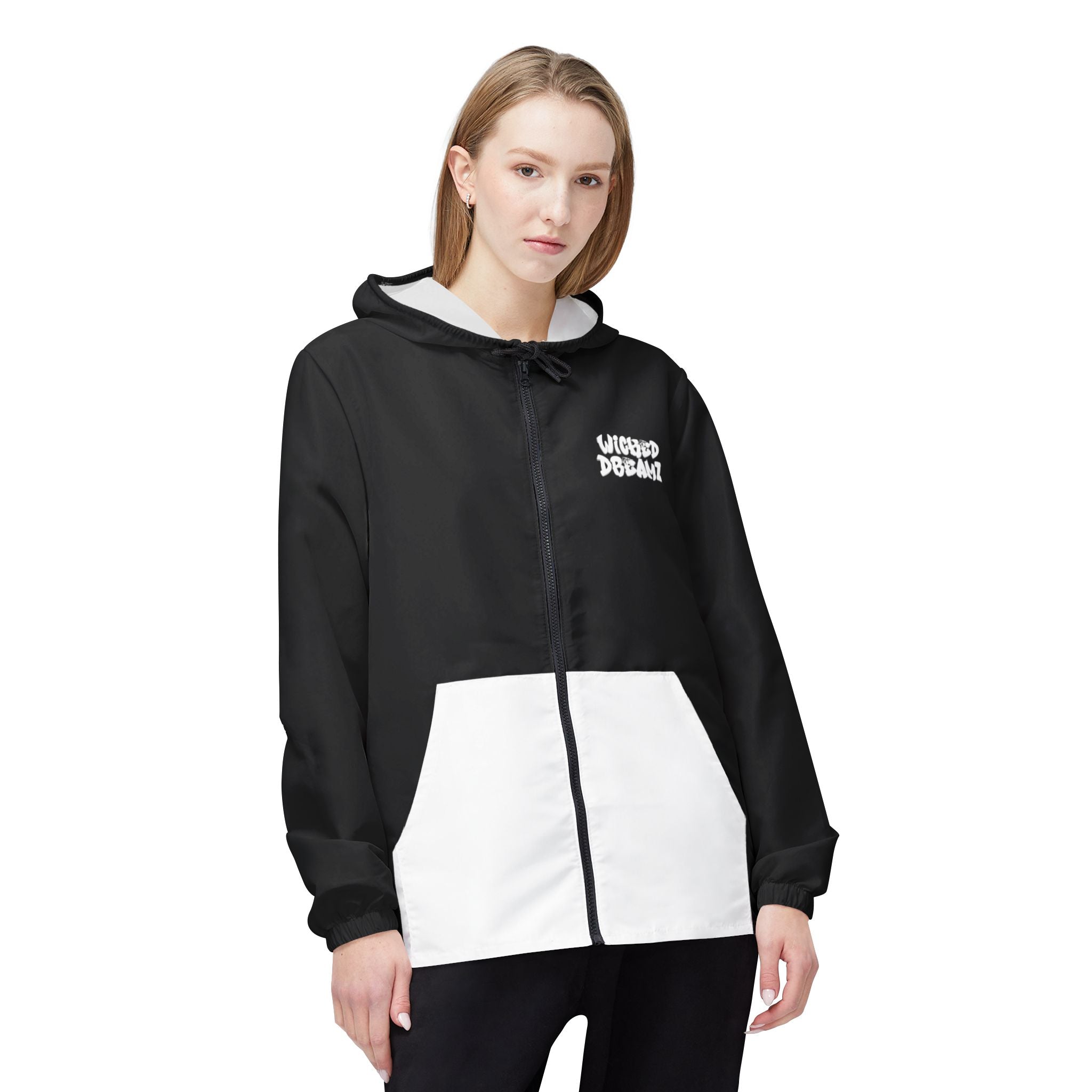 Wicked Windbreaker Jacket for All Occasions, Lightweight Raincoat, Casual Outerwear, Perfect for Outdoor Activities, Unisex