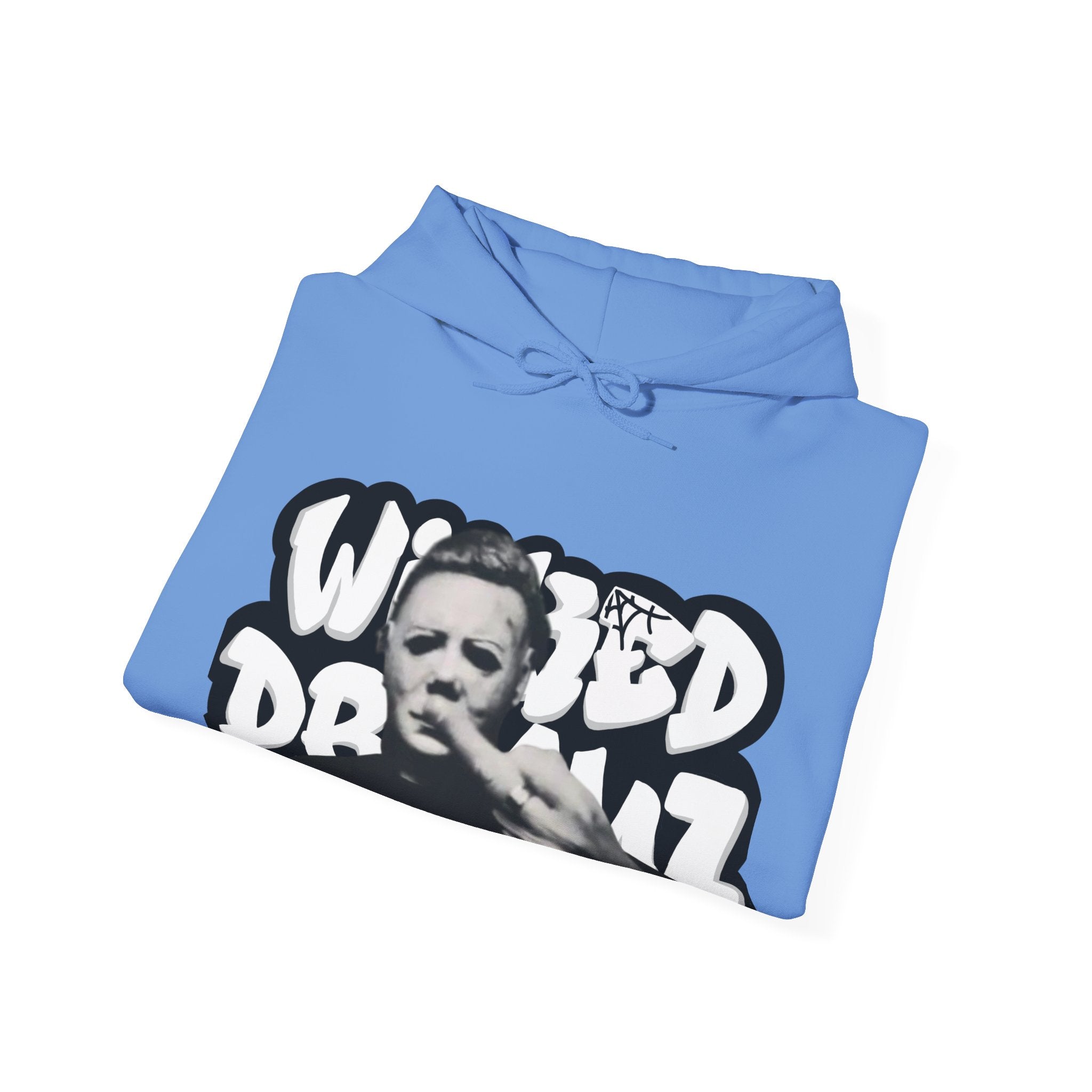 Wicked Dreamz Myers Hoodie, Unisex Heavy Blend Sweatshirt, Streetwear Sweatshirt, Cool Graphic Hoodie, Unique Gift for Music Lovers