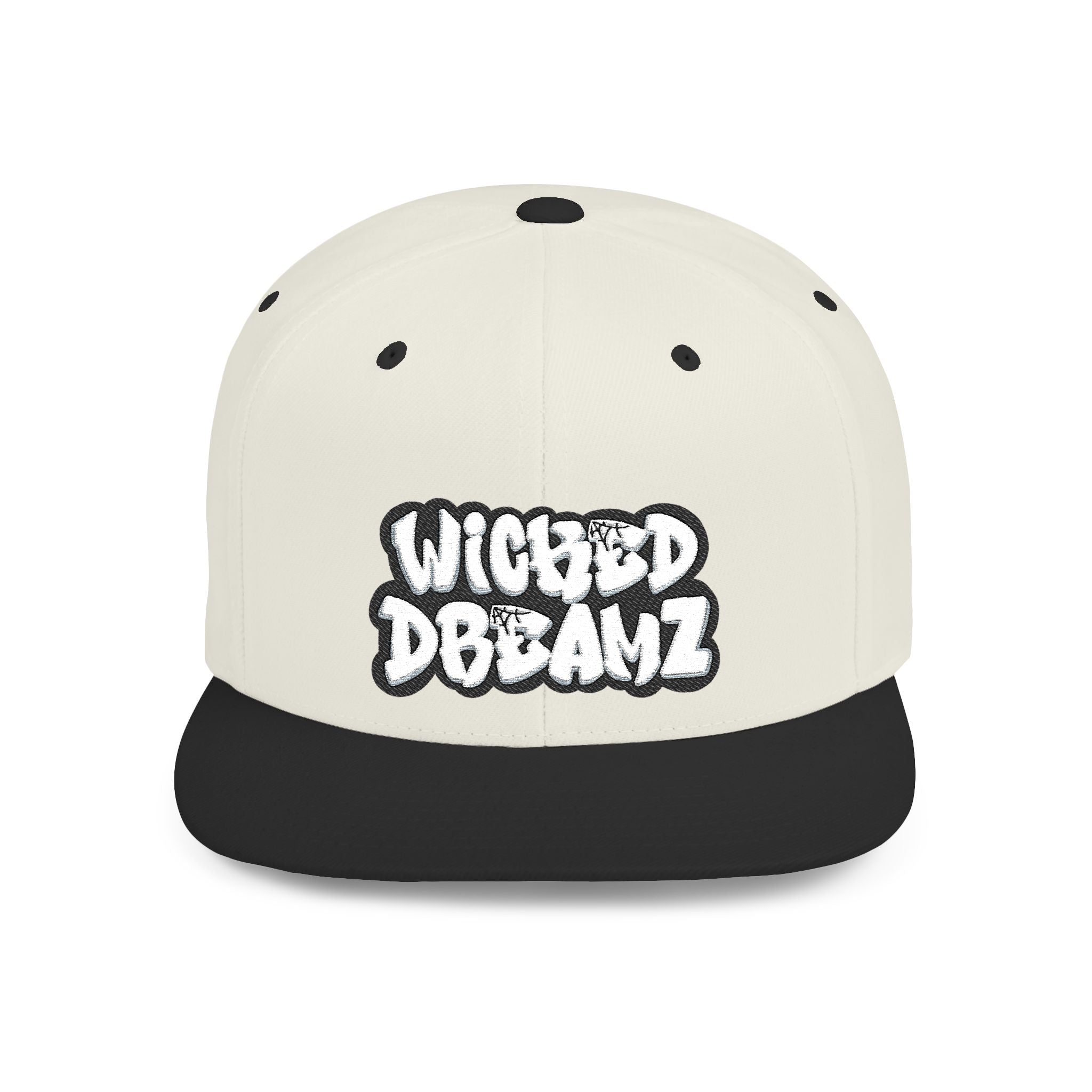 Wicked Dreamz Snapback Hat, Trendy Flat Bill Cap for Street Style, Unisex Urban Fashion, Perfect Gift for Hip-Hop Lovers, Casual Wear