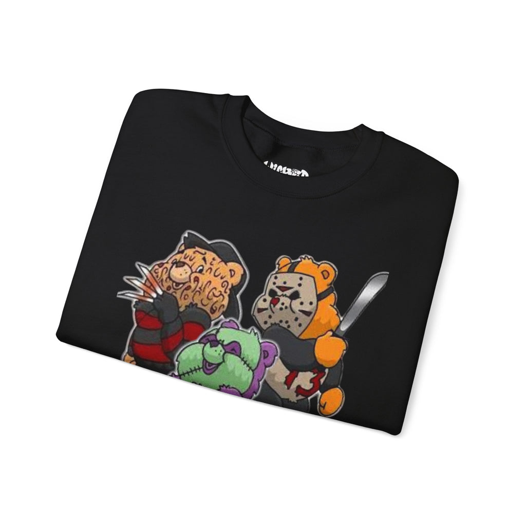 Scare bears Crewneck Sweatshirt, Fun Casualwear, Fall Fashion, Gift for Horror Fans, Cozy and Unique