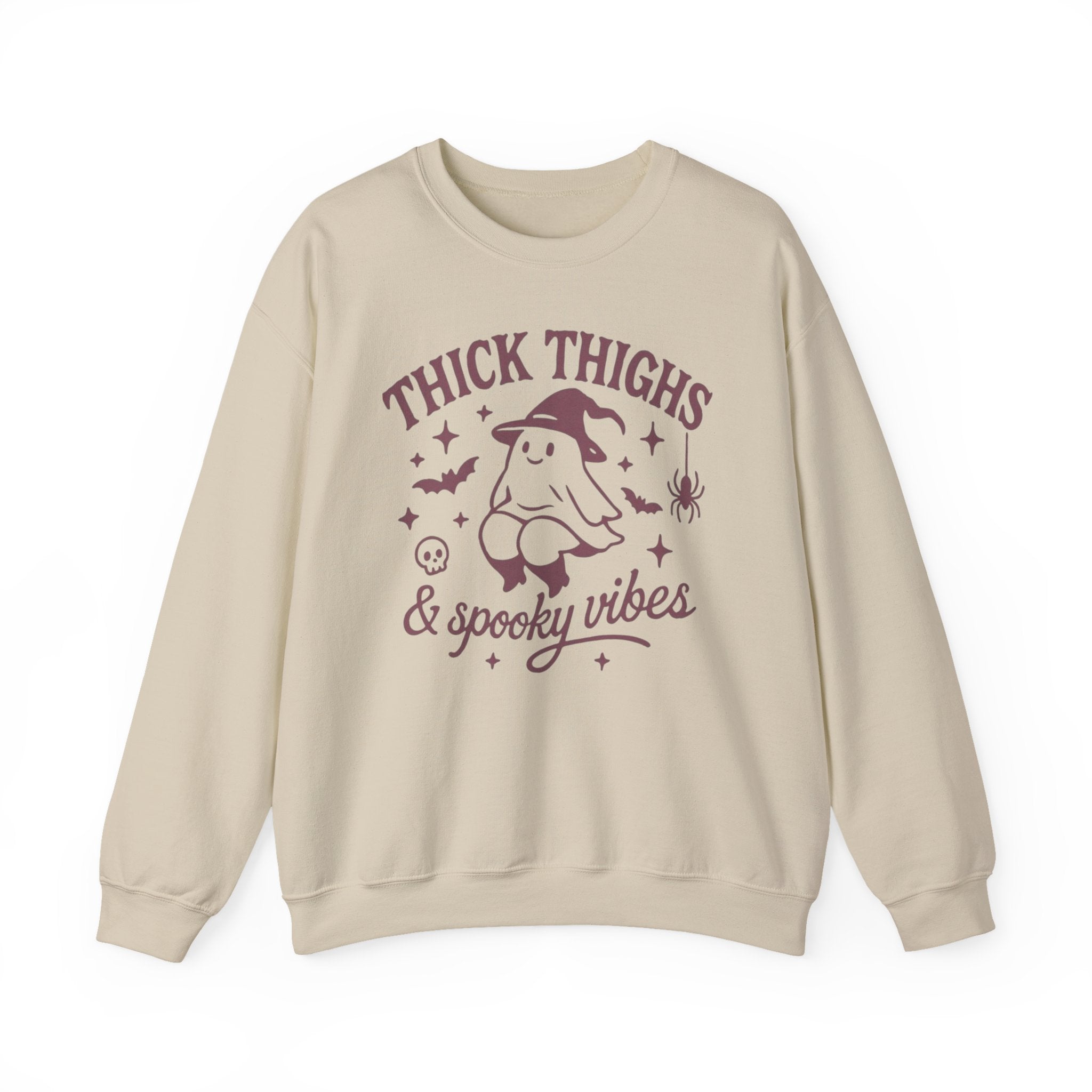 Spooky Vibes Crewneck Sweatshirt, Halloween Sweatshirt, Fall Fashion, Cozy Sweater, Gift for Her, Funny Sweatshirt