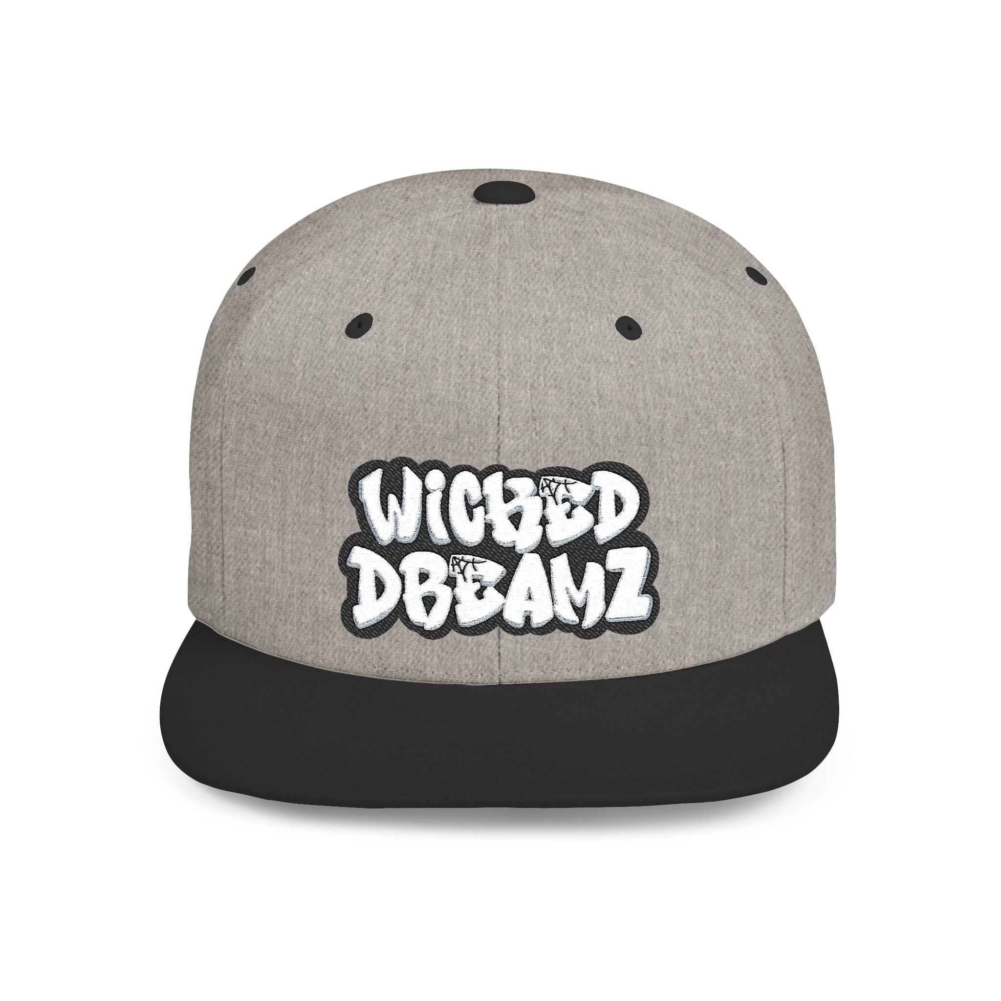 Wicked Dreamz Snapback Hat, Trendy Flat Bill Cap for Street Style, Unisex Urban Fashion, Perfect Gift for Hip-Hop Lovers, Casual Wear
