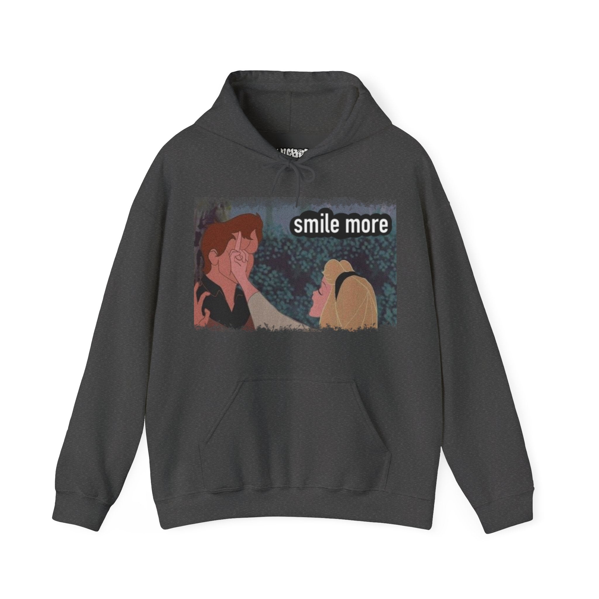 Smile more Unisex Inspirational Hoodie, Cozy Sweatshirt for Everyday Wear, Great for Gifts, Perfect for Birthdays, Self-Care and Motivation
