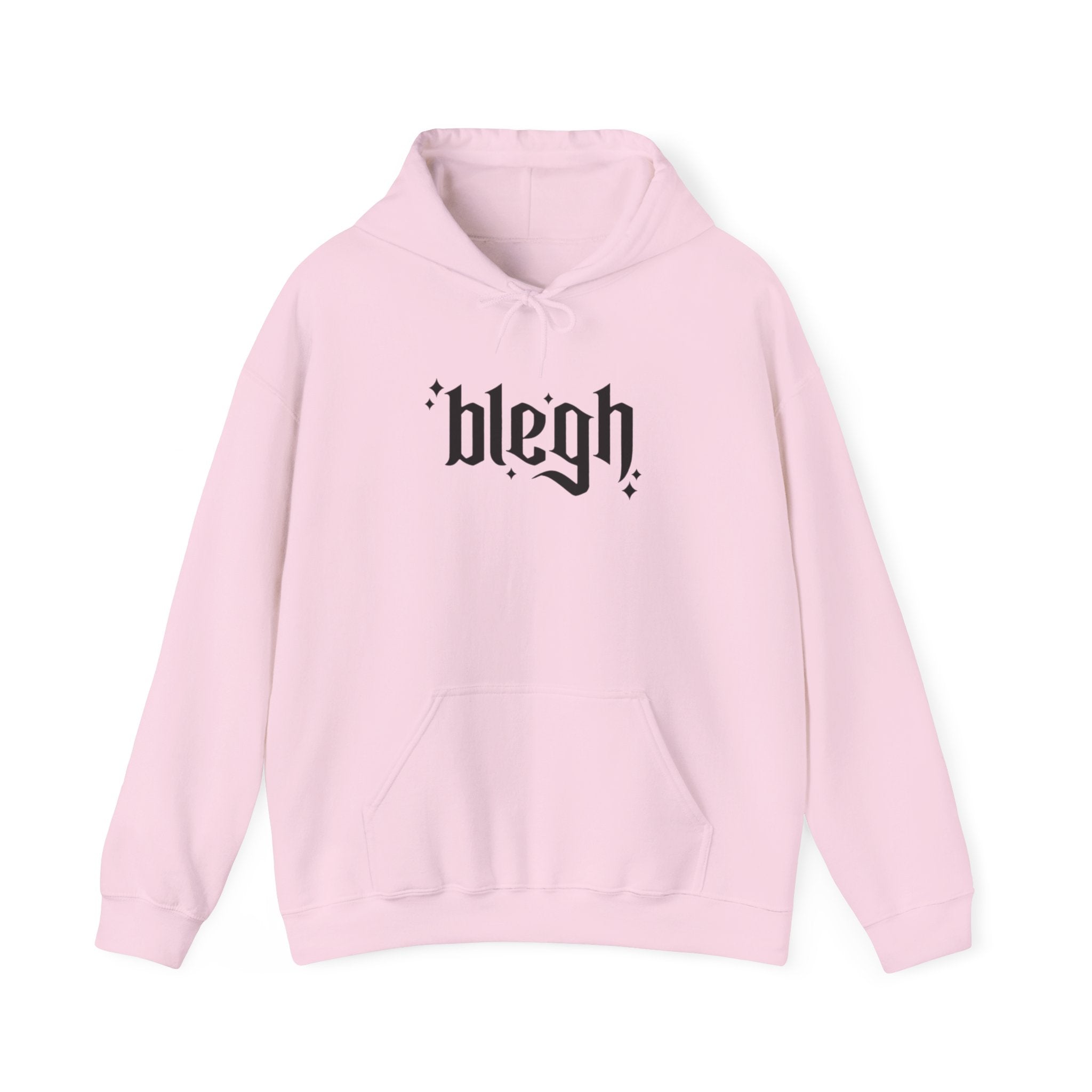 Blegh Unisex Hooded Sweatshirt | Casual Streetwear, Graphic Hoodie, Gift for Friends, Cozy Wear, Trendy Fashion