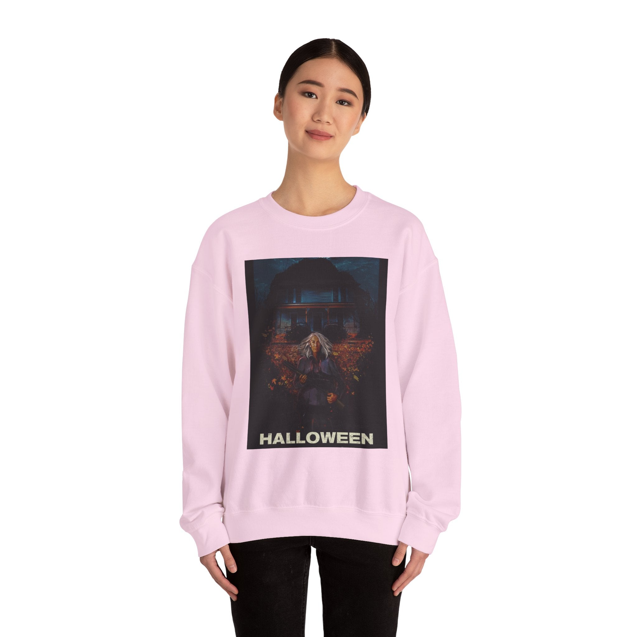 Halloween Crewneck Sweatshirt - Unisex Heavy Blend, Spooky Apparel, Cozy Halloween Outfit, October Festive Wear, Witchy Vibes
