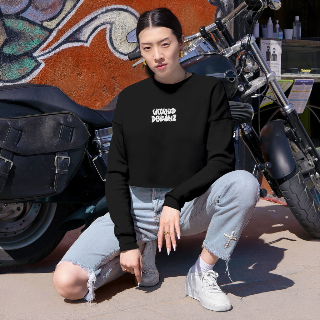 Wicked Dreamz Cropped Sweatshirt - Chill Vibes, Casual Style, Gift for Friends, Trendy Fashion