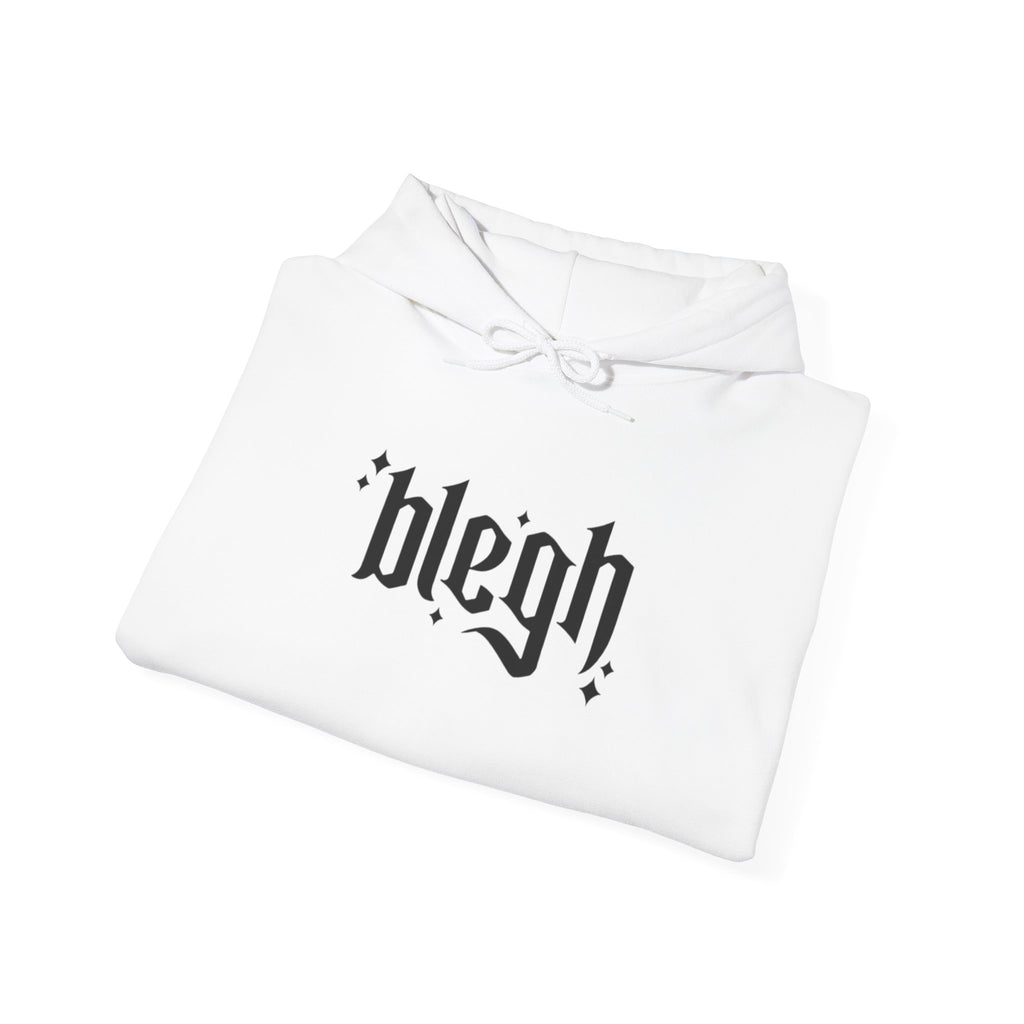 Blegh Unisex Hooded Sweatshirt | Casual Streetwear, Graphic Hoodie, Gift for Friends, Cozy Wear, Trendy Fashion