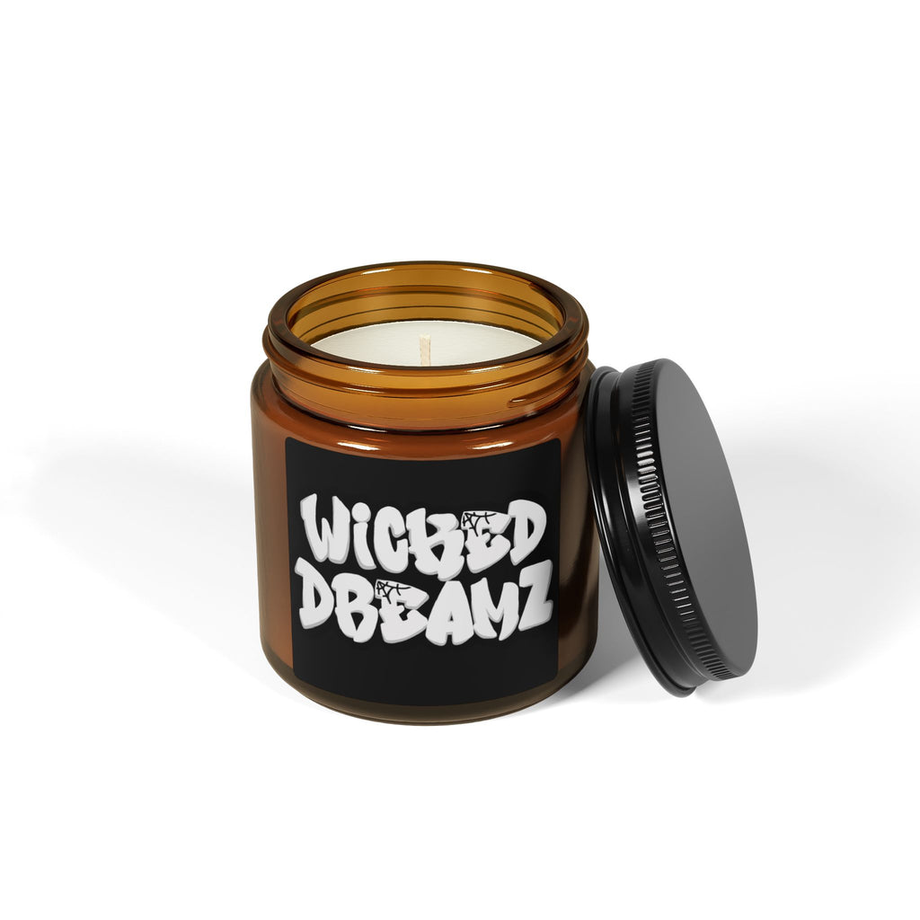 Wicked Dreams Scented Soy Candle - Relaxing Home Decor, Gift for Her, Aromatherapy, Birthday, Self-Care, Ambient Lighting, Black Jar