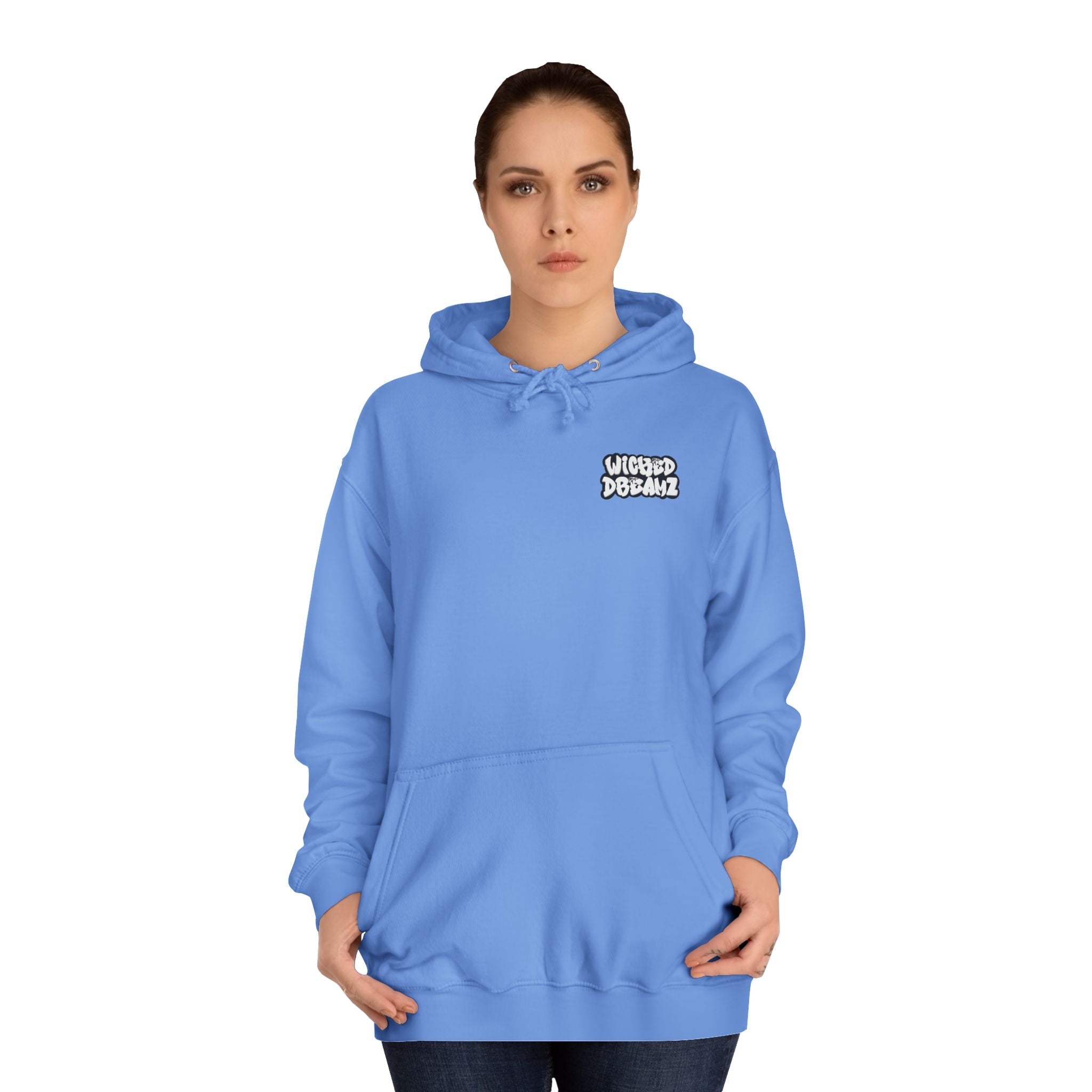 Unisex Skull Art College Hoodie, Casual Halloween Sweatshirt, College Student Gift, Graphic Hoodie for Men and Women, Trendy Layering Wear