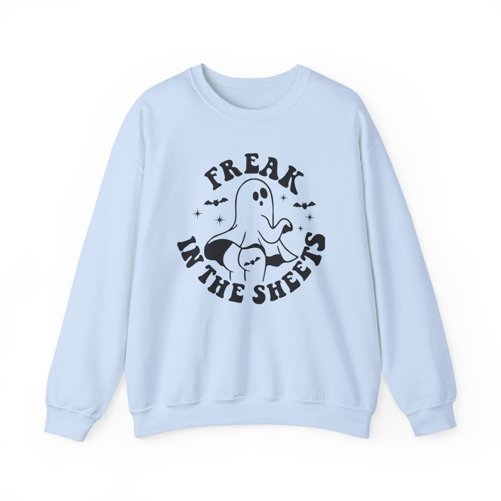 Ghostly Humor Crewneck Sweatshirt: Perfect for Halloween, Cozy Nights, Casual Wear, Ghost Lover Gift, Spooky Season Apparel