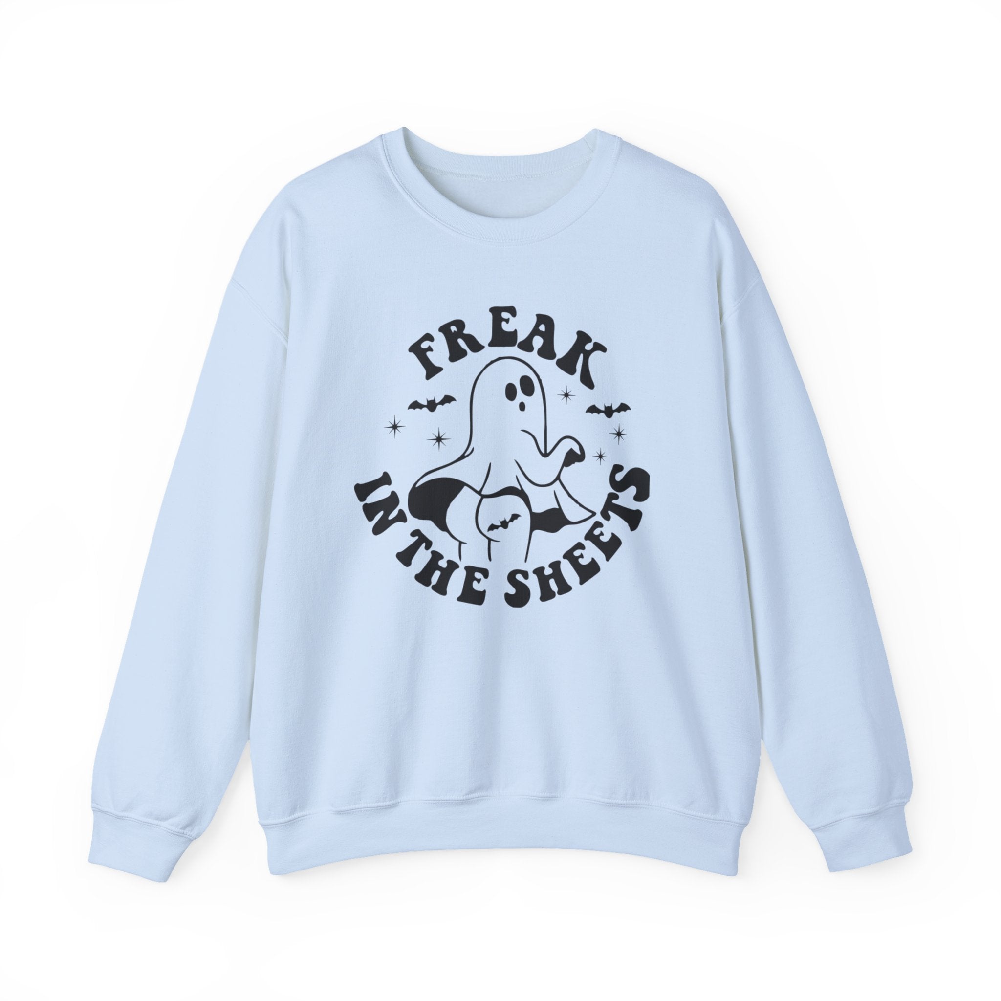 Ghostly Humor Crewneck Sweatshirt: Perfect for Halloween, Cozy Nights, Casual Wear, Ghost Lover Gift, Spooky Season Apparel