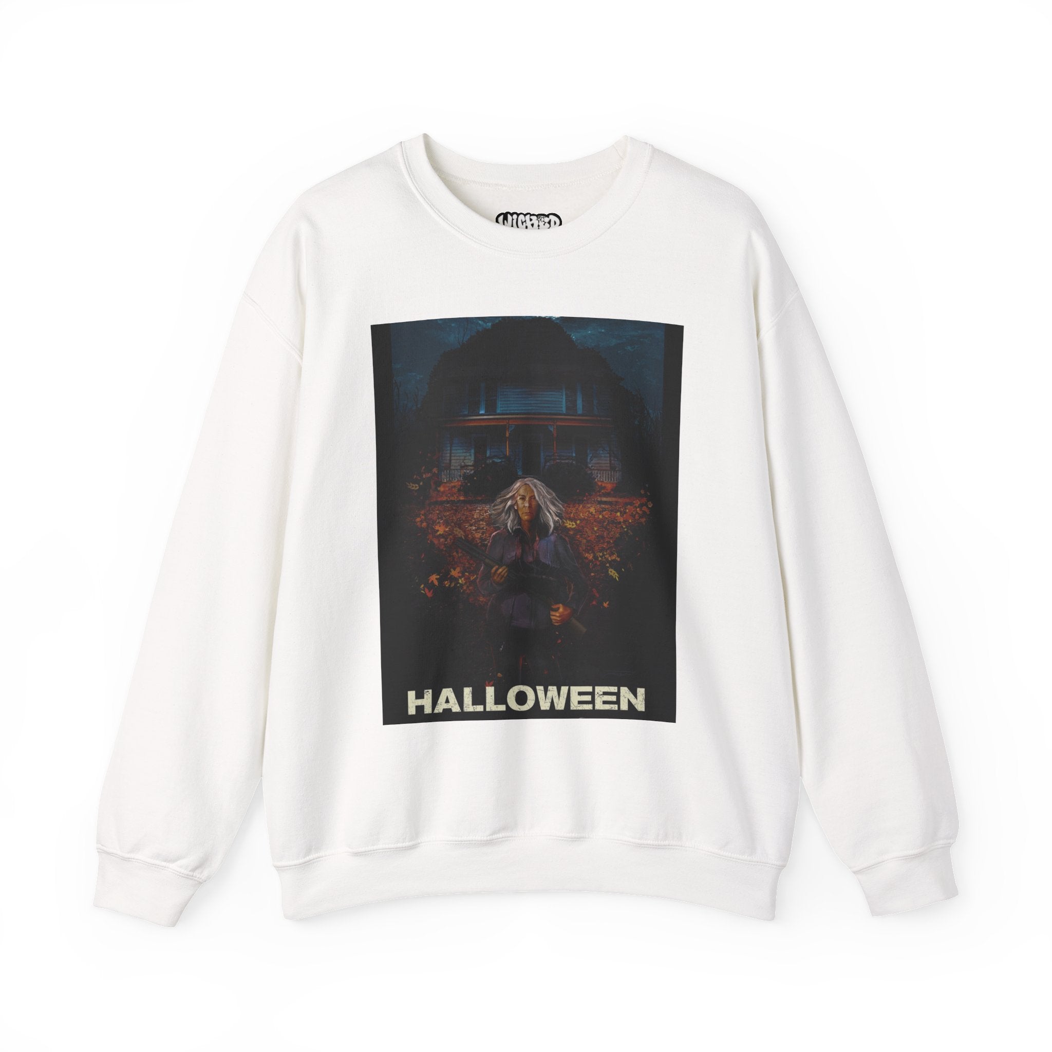 Halloween Crewneck Sweatshirt - Unisex Heavy Blend, Spooky Apparel, Cozy Halloween Outfit, October Festive Wear, Witchy Vibes
