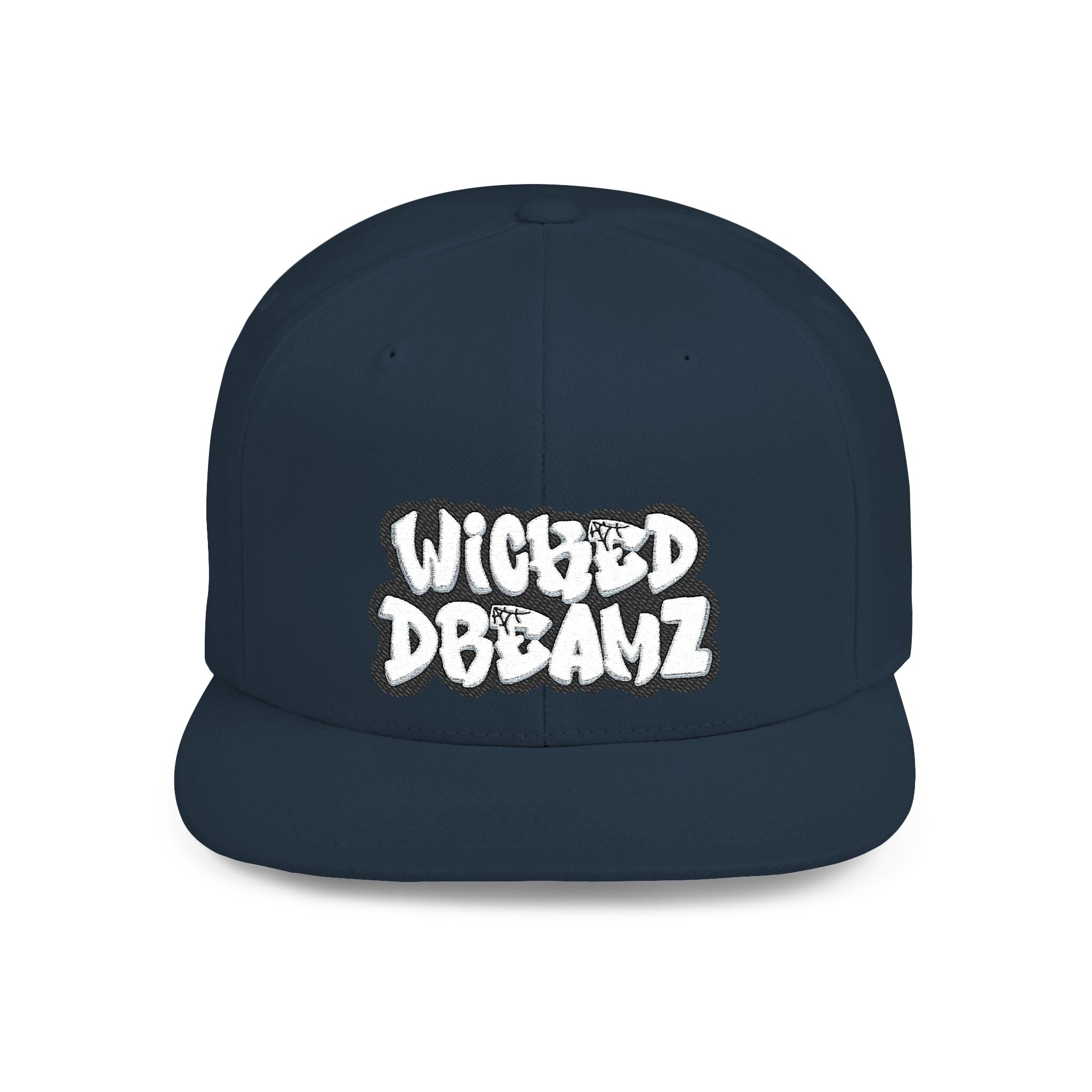Wicked Dreamz Snapback Hat, Trendy Flat Bill Cap for Street Style, Unisex Urban Fashion, Perfect Gift for Hip-Hop Lovers, Casual Wear