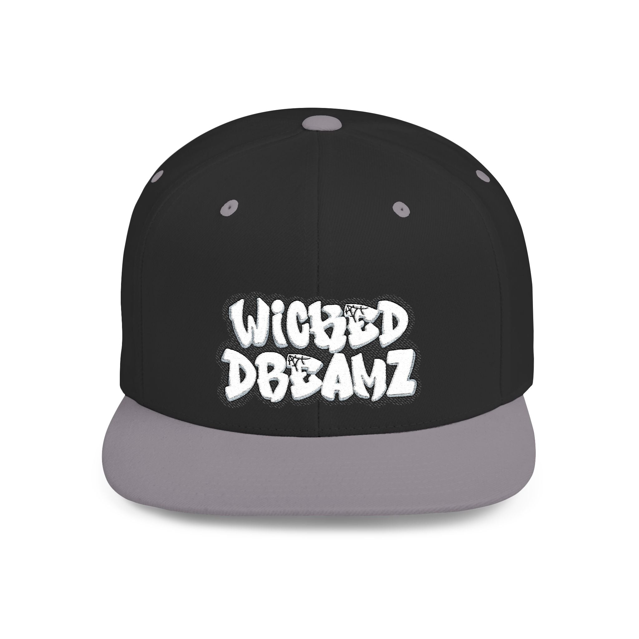 Wicked Dreamz Snapback Hat, Trendy Flat Bill Cap for Street Style, Unisex Urban Fashion, Perfect Gift for Hip-Hop Lovers, Casual Wear