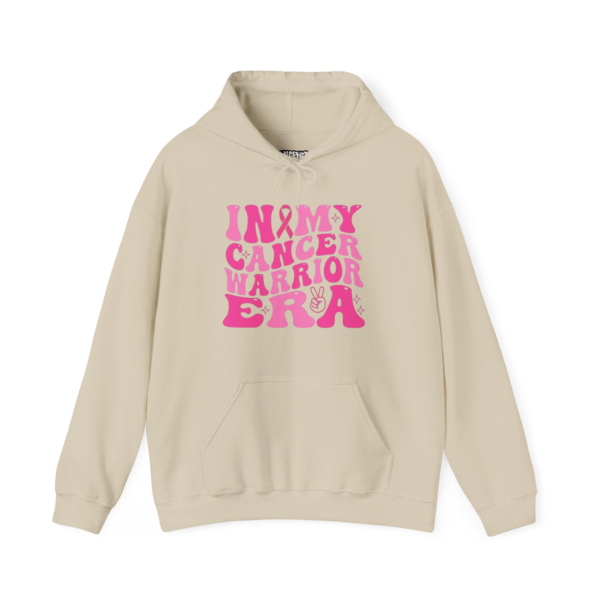 Pink Cancer Warrior Hoodie | Unisex Heavy Blend™ Hooded Sweatshirt for Support, Awareness, Gifts, October Events, Comfortable Wear