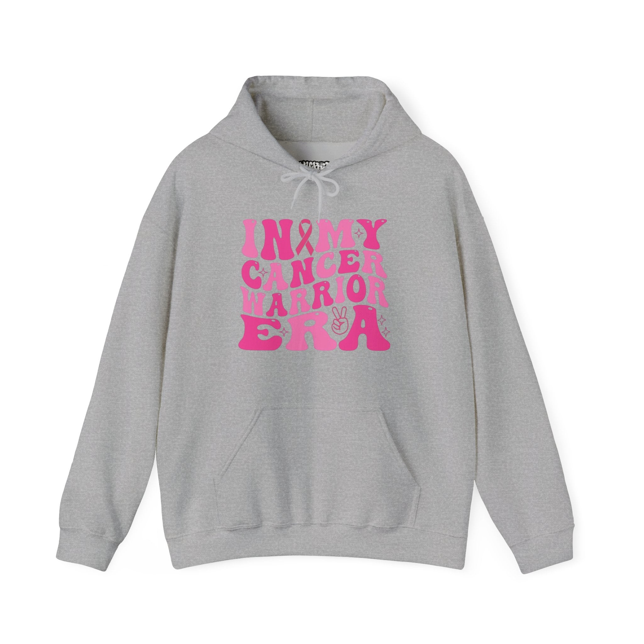 Pink Cancer Warrior Hoodie | Unisex Heavy Blend™ Hooded Sweatshirt for Support, Awareness, Gifts, October Events, Comfortable Wear