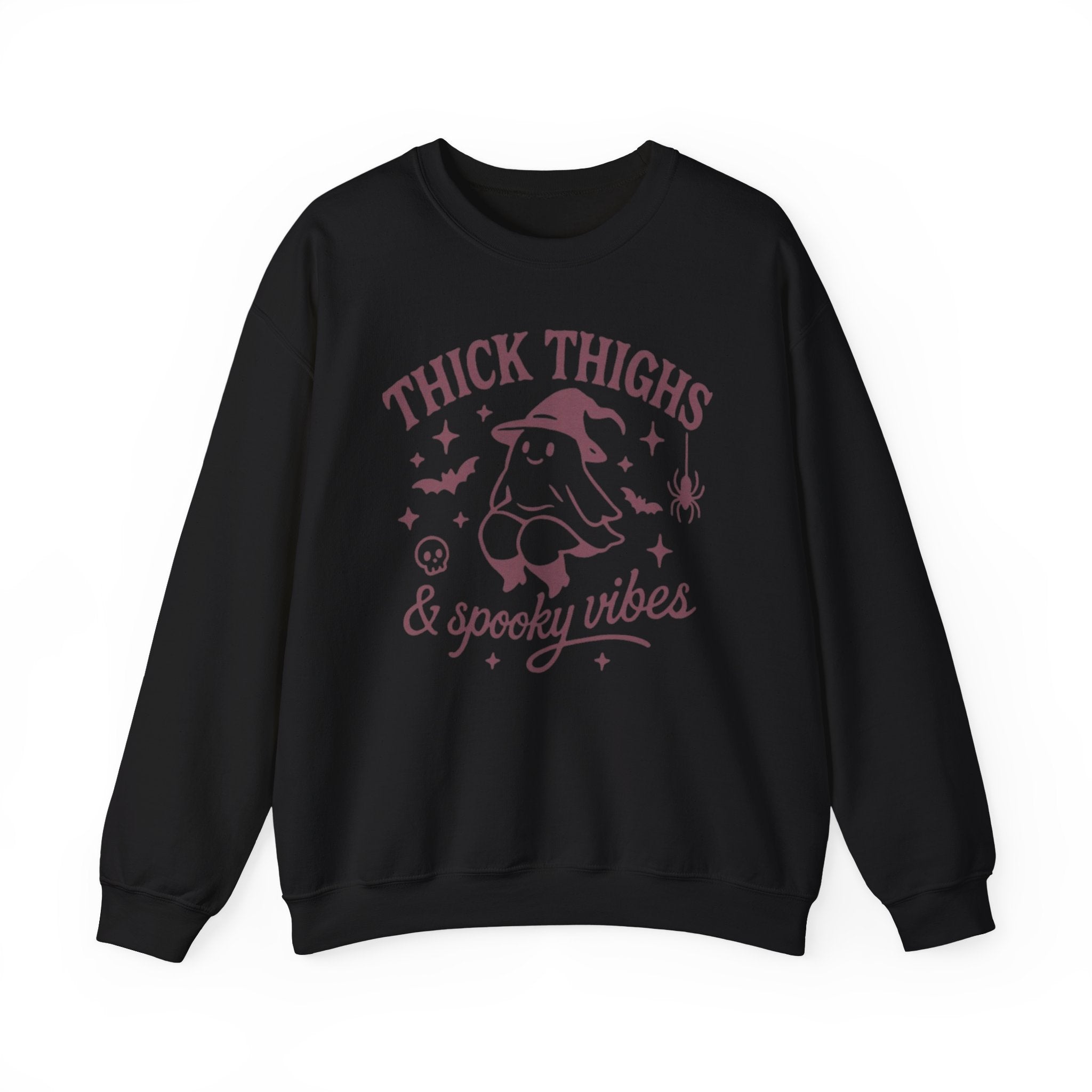 Spooky Vibes Crewneck Sweatshirt, Halloween Sweatshirt, Fall Fashion, Cozy Sweater, Gift for Her, Funny Sweatshirt