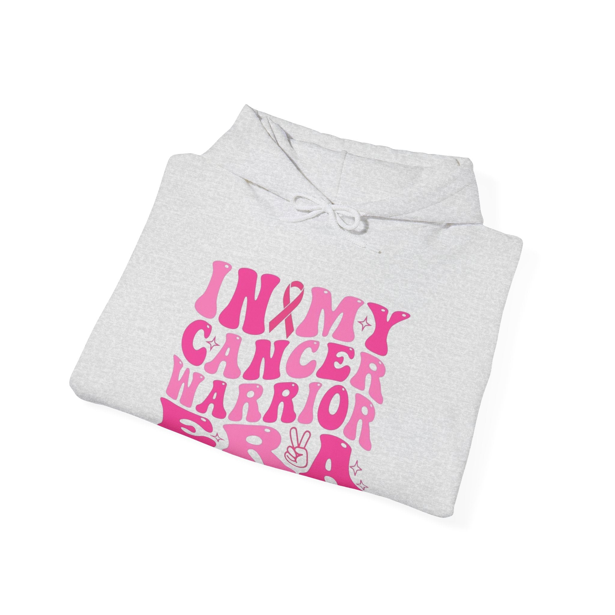 Pink Cancer Warrior Hoodie | Unisex Heavy Blend™ Hooded Sweatshirt for Support, Awareness, Gifts, October Events, Comfortable Wear
