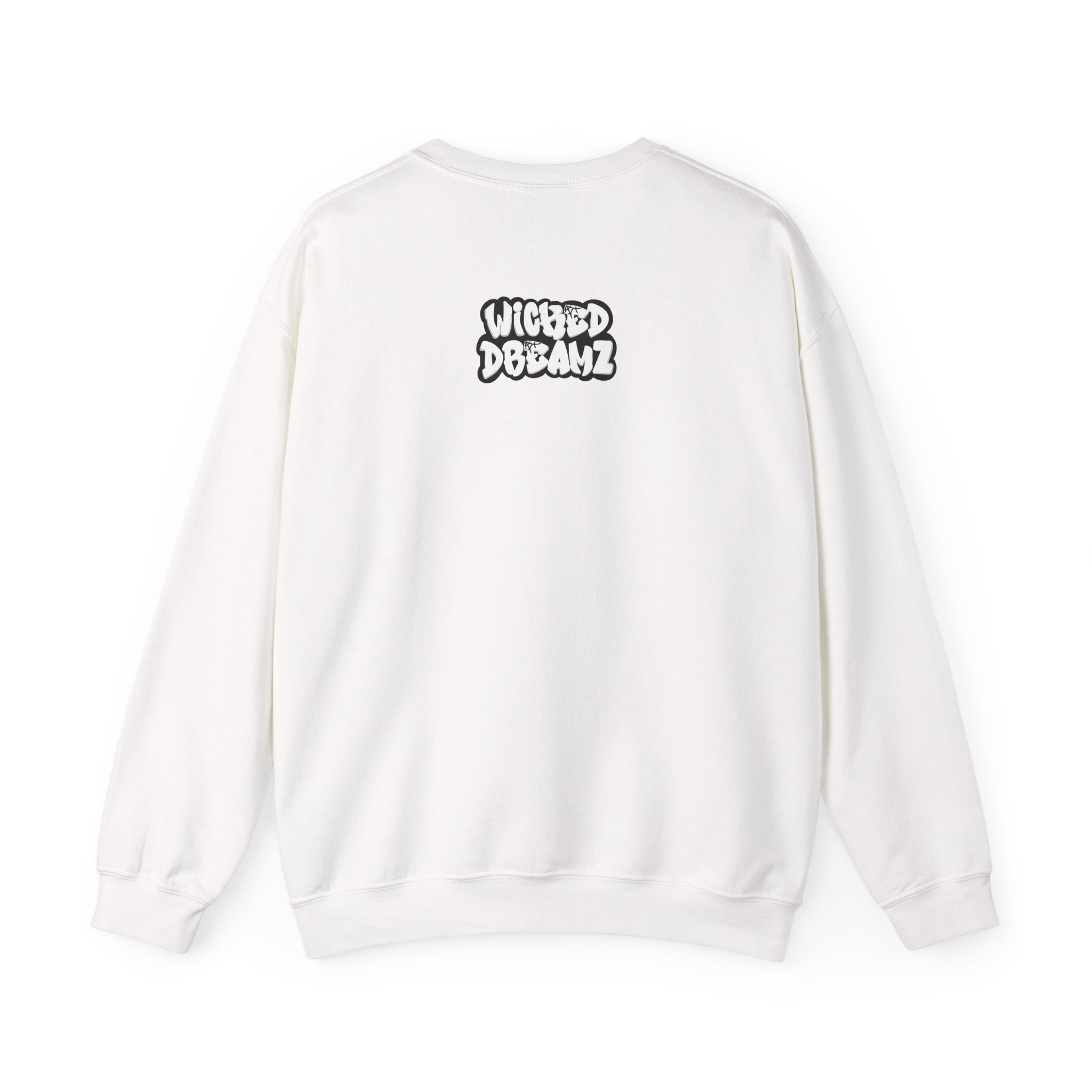 Spooky Floral Crewneck Sweatshirt - Unisex Heavy Blend, Ghost Design, Perfect for Halloween, Cozy Fall Style, Casual Comfort