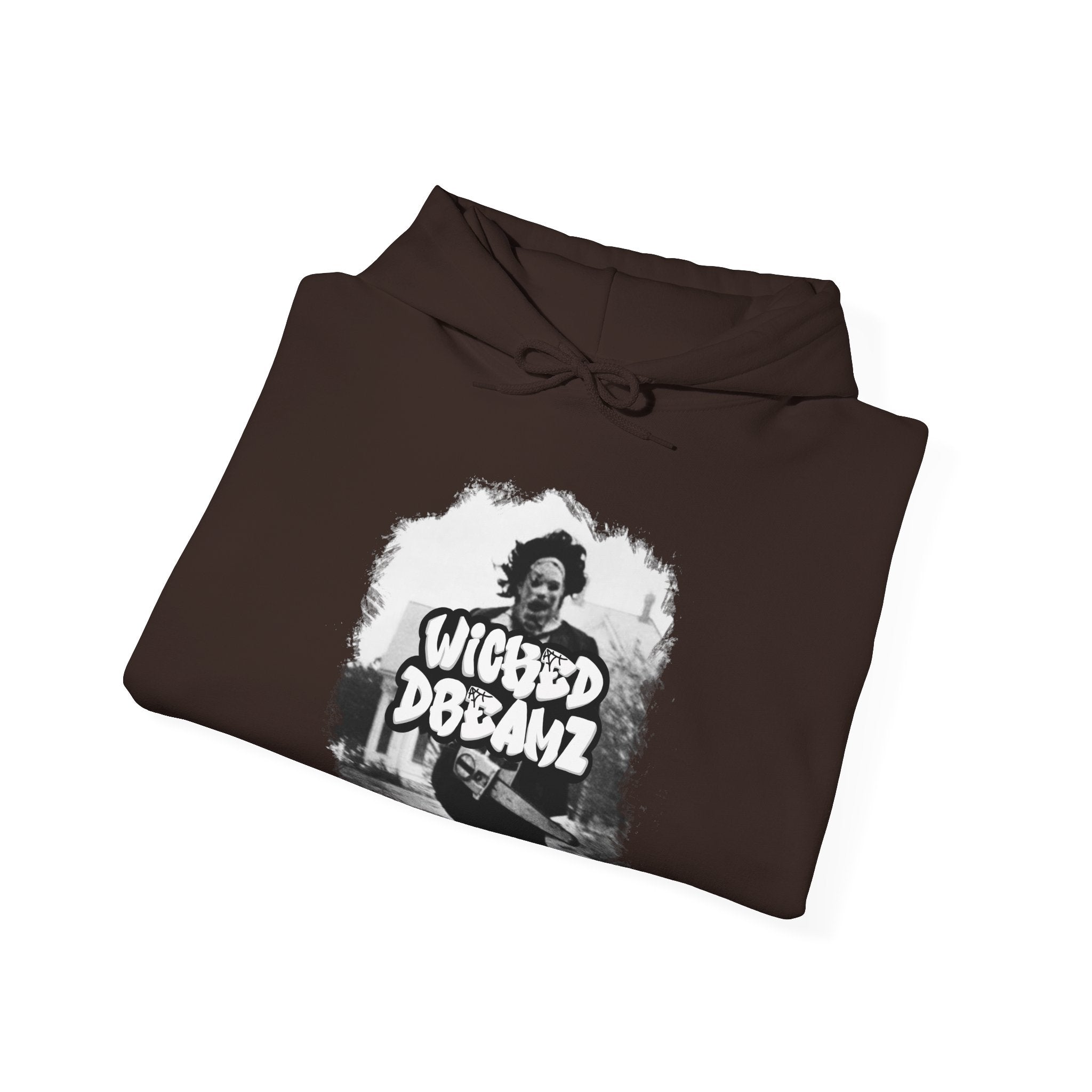Wicked Dreamz Unisex Heavy Blend™ Hoodie - Cozy, Stylish Pullover for Horror Fans, Perfect for Halloween, Casual Wear, Gifts